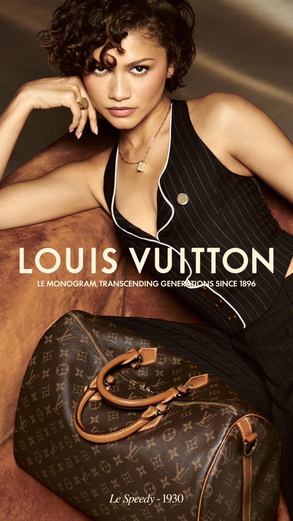 Zendaya’s Louis Vuitton Campaign Featuring the Classic Louis Vuitton Speedy Bag