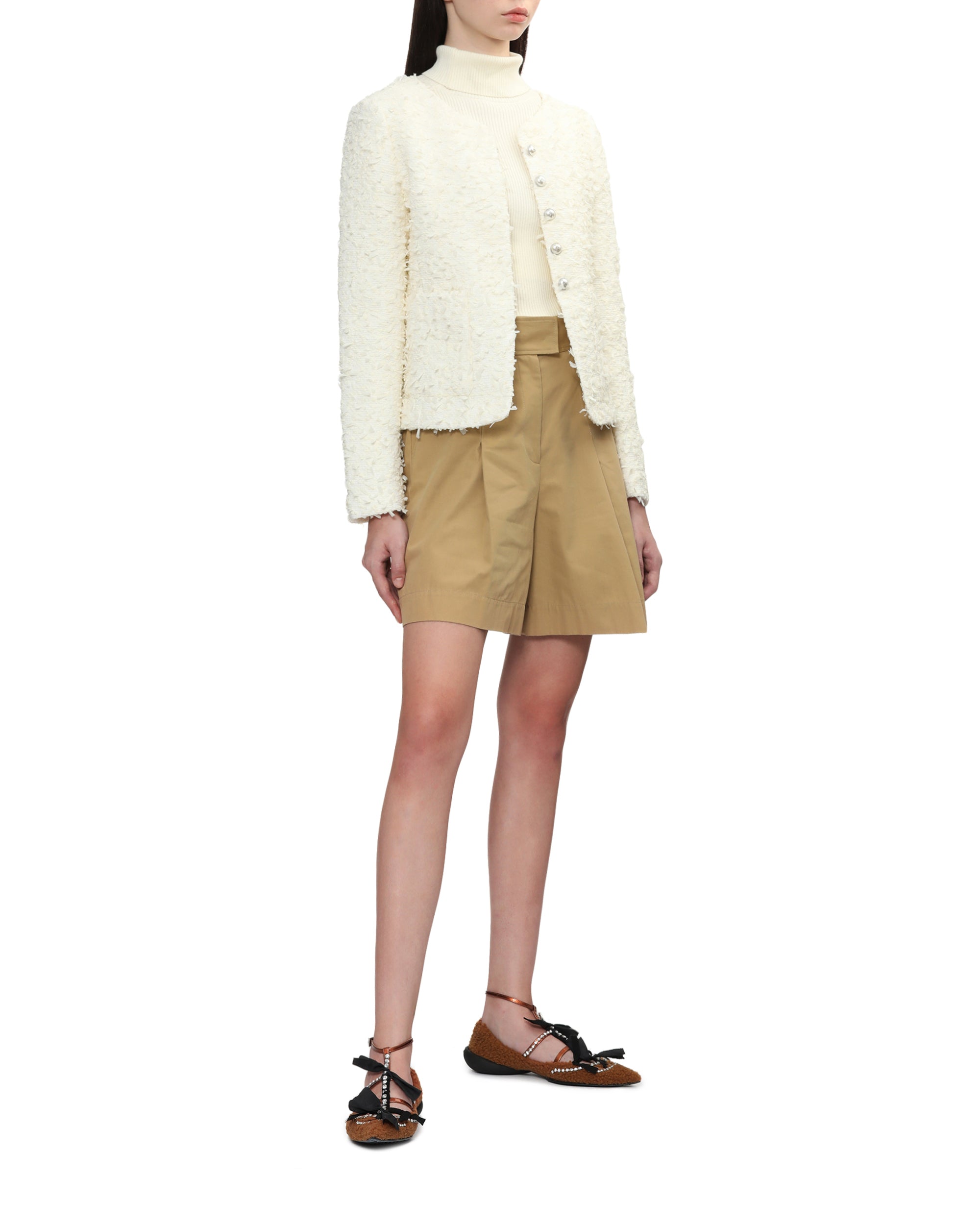 13 09 SR Crystal embellished ballerina shoes