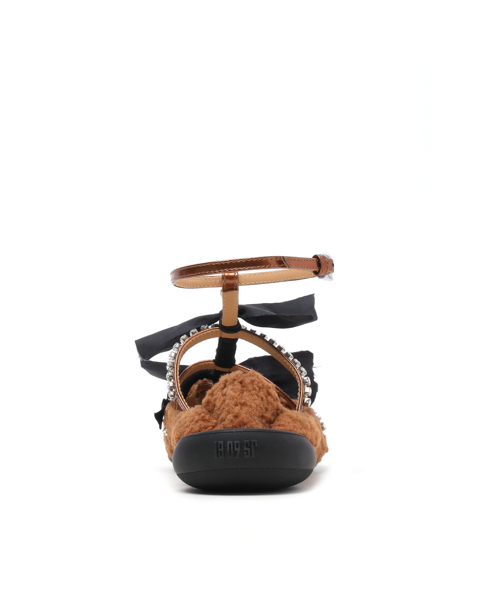 13 09 SR Crystal embellished ballerina shoes