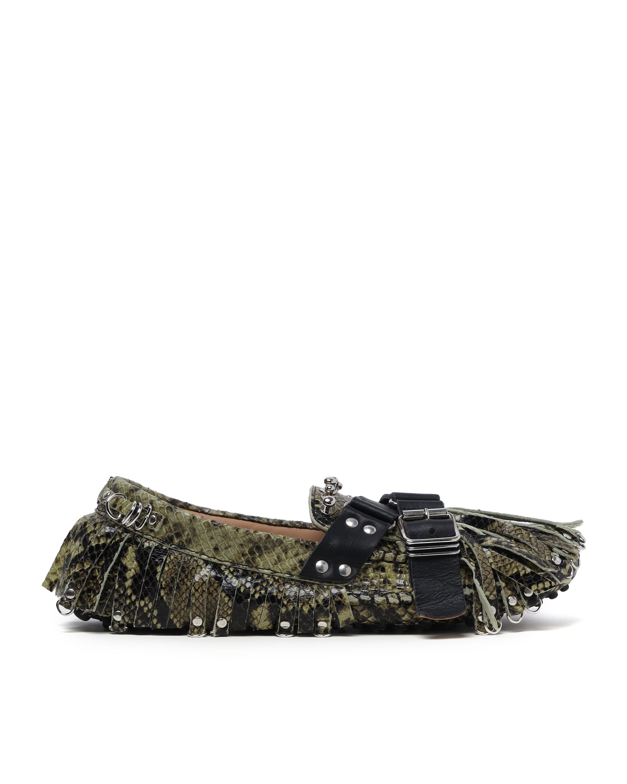 13 09 SR Snakeskin Puli strap moccasin