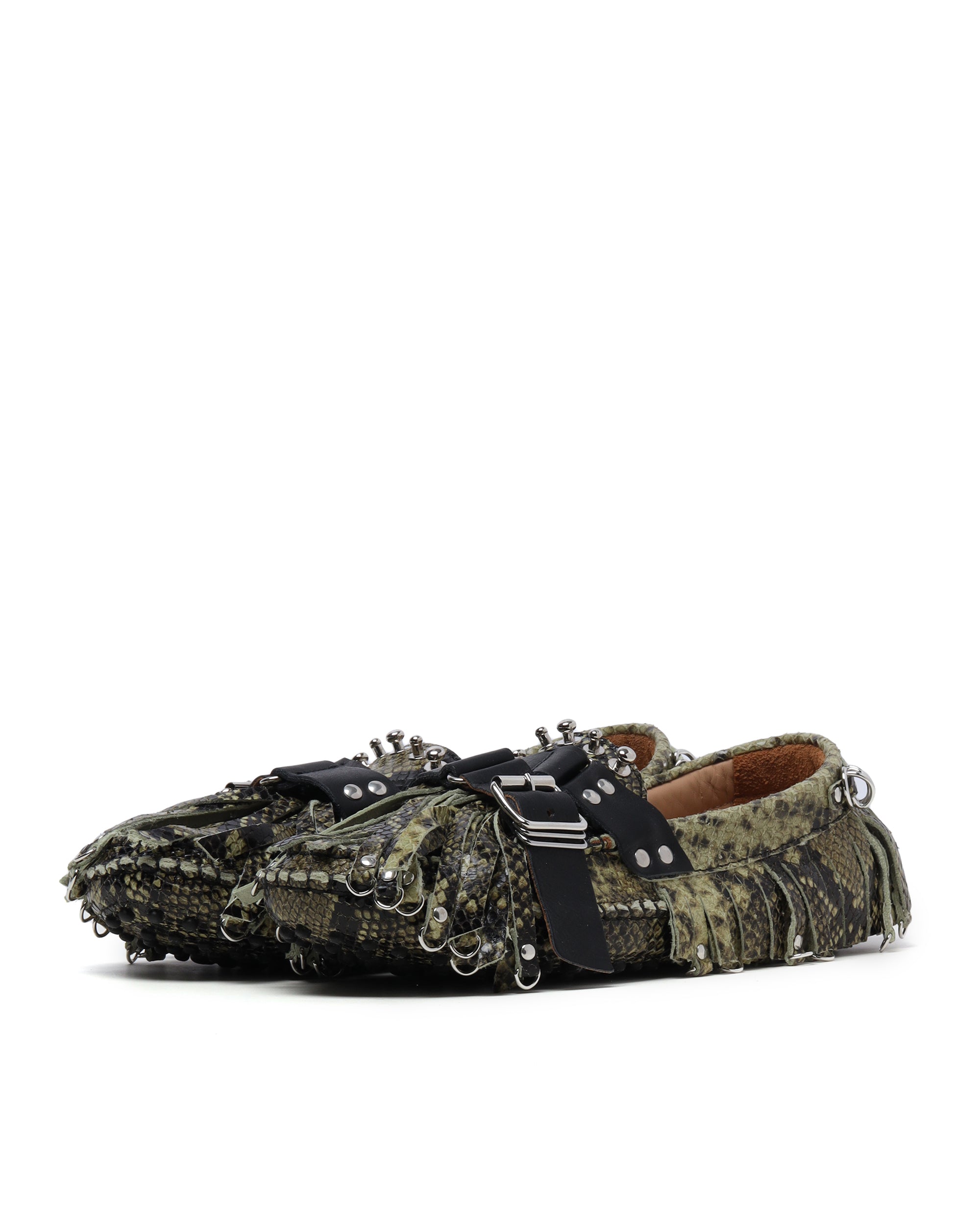 13 09 SR Snakeskin Puli strap moccasin