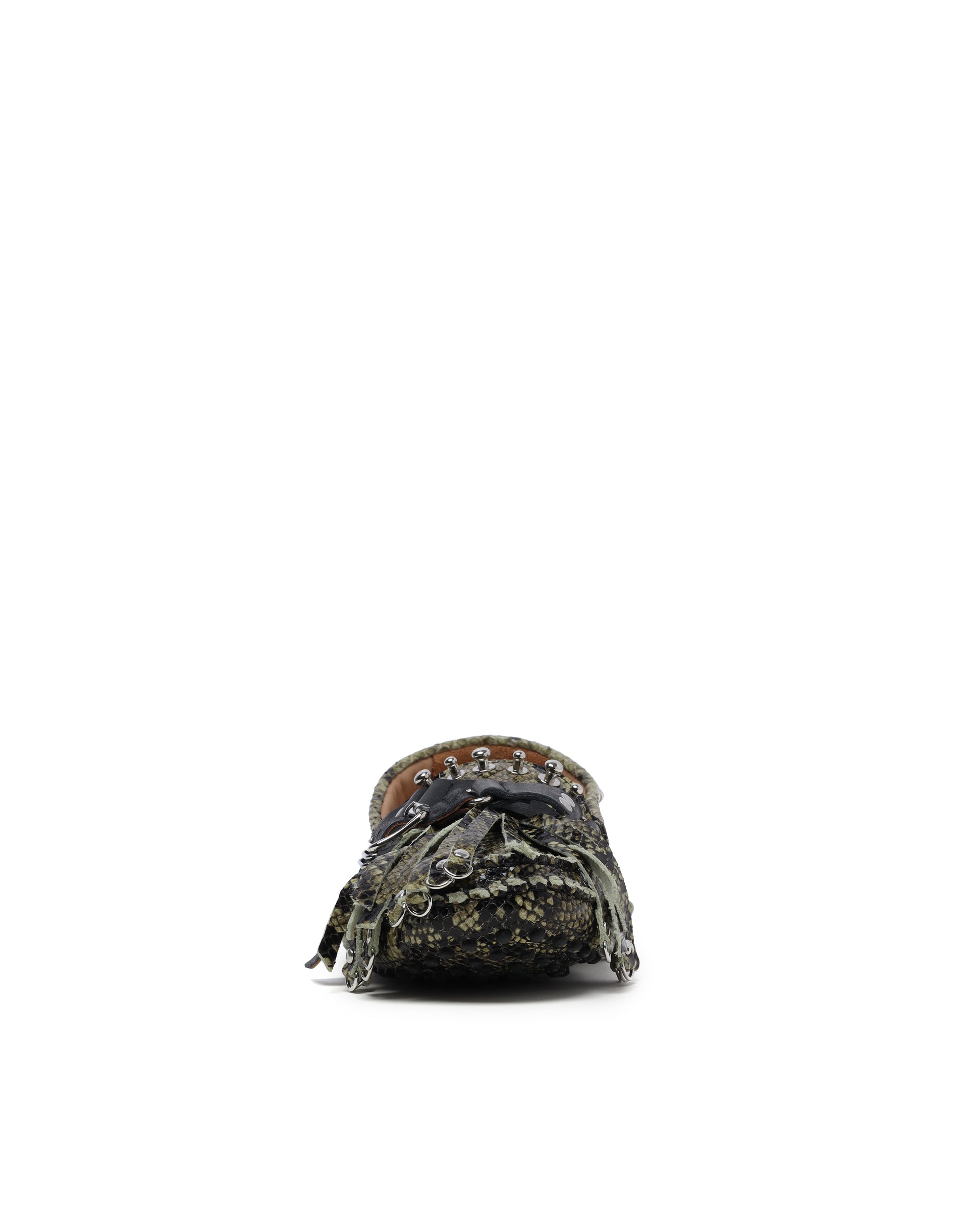 13 09 SR Snakeskin Puli strap moccasin