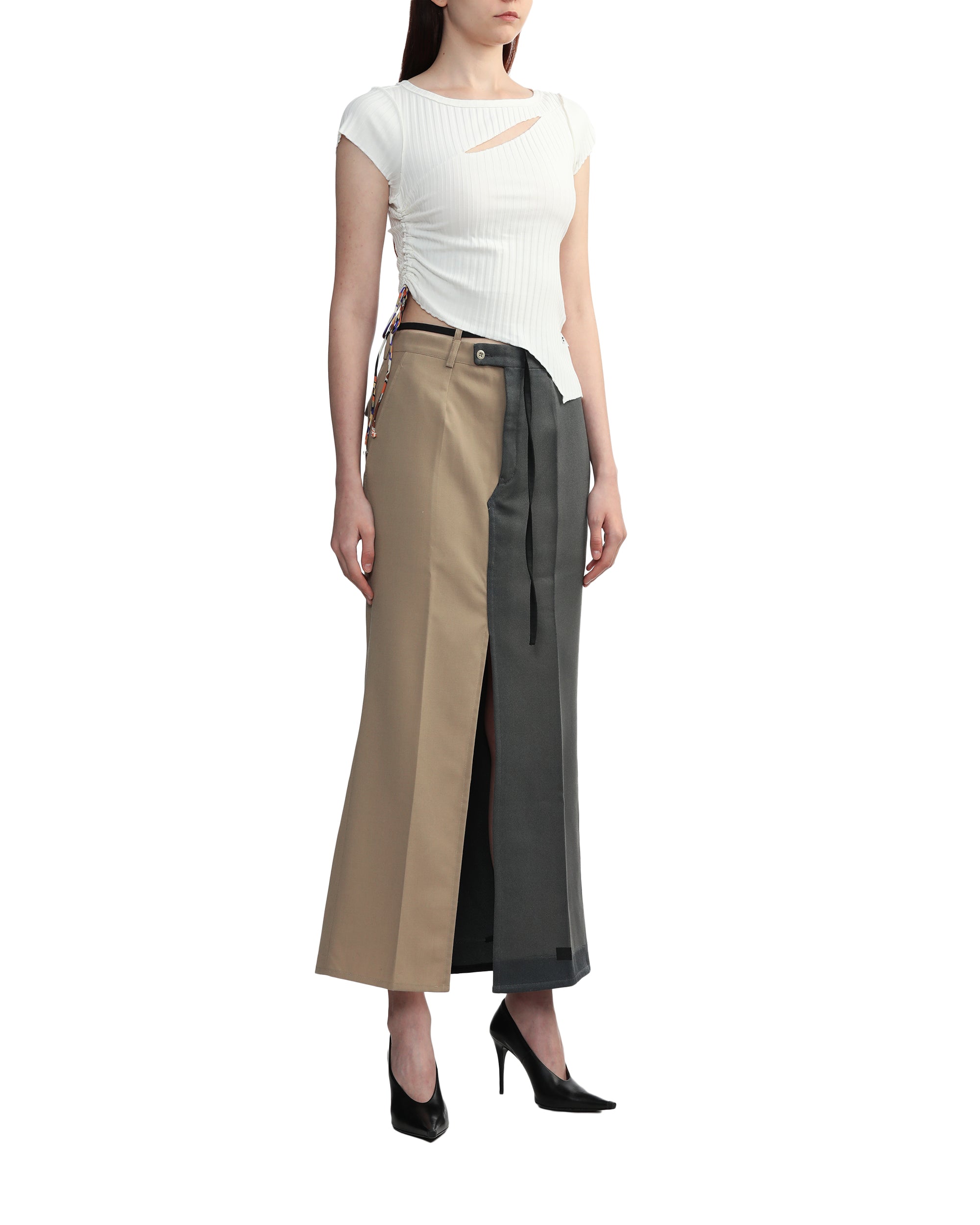 1/OFF PARIS Split long skirt