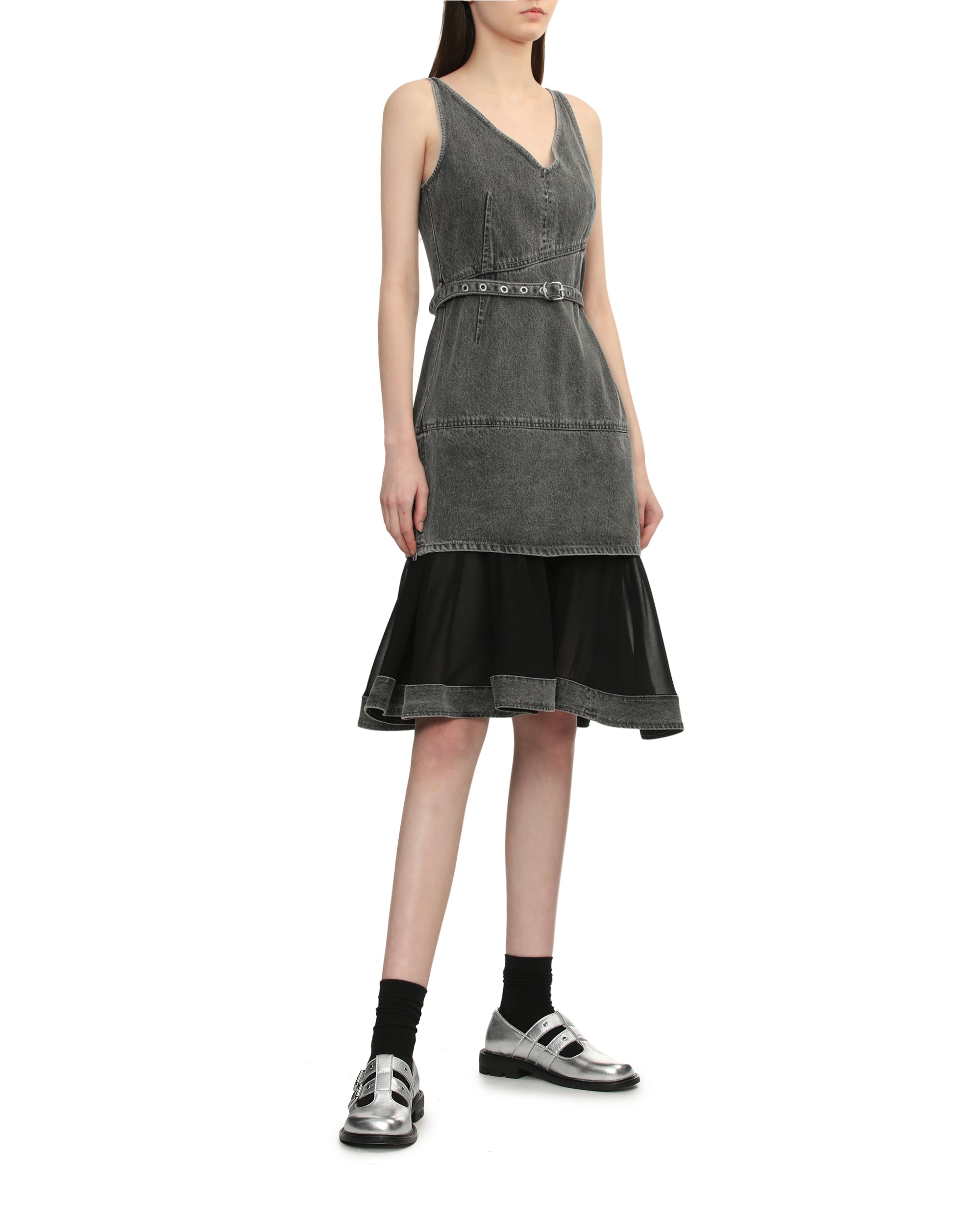 3.1 PHILLIP LIM Denim V-neck dress