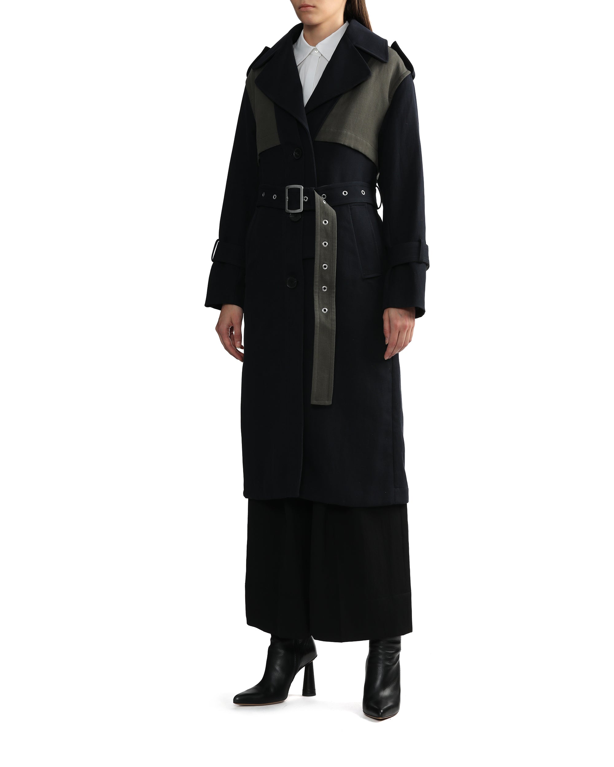 3.1 PHILLIP LIM Double-faced cotton-linen trench coat