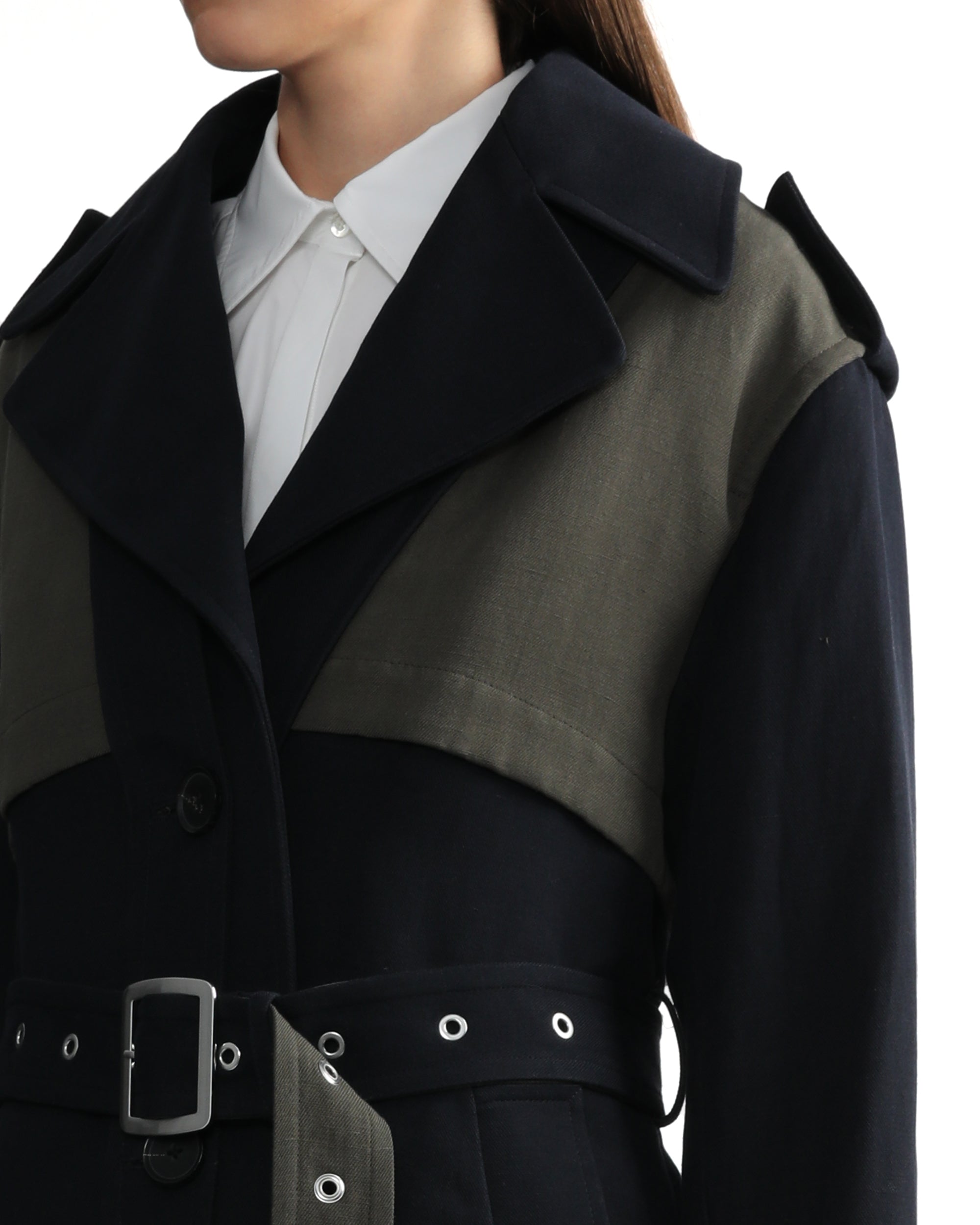 3.1 PHILLIP LIM Double-faced cotton-linen trench coat