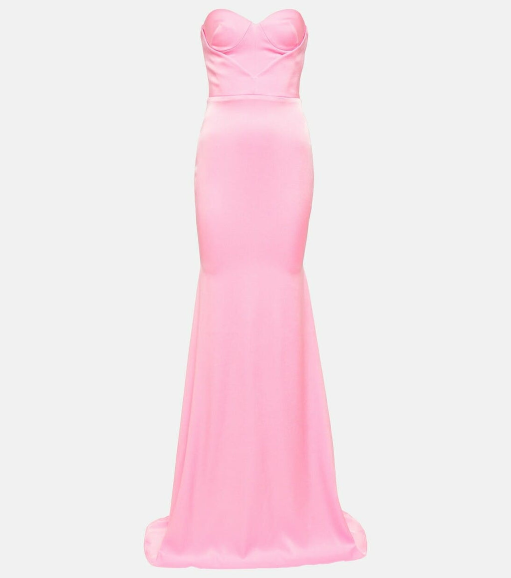 ALEX PERRY ALEX PERRY Barkley strapless satin crape gown