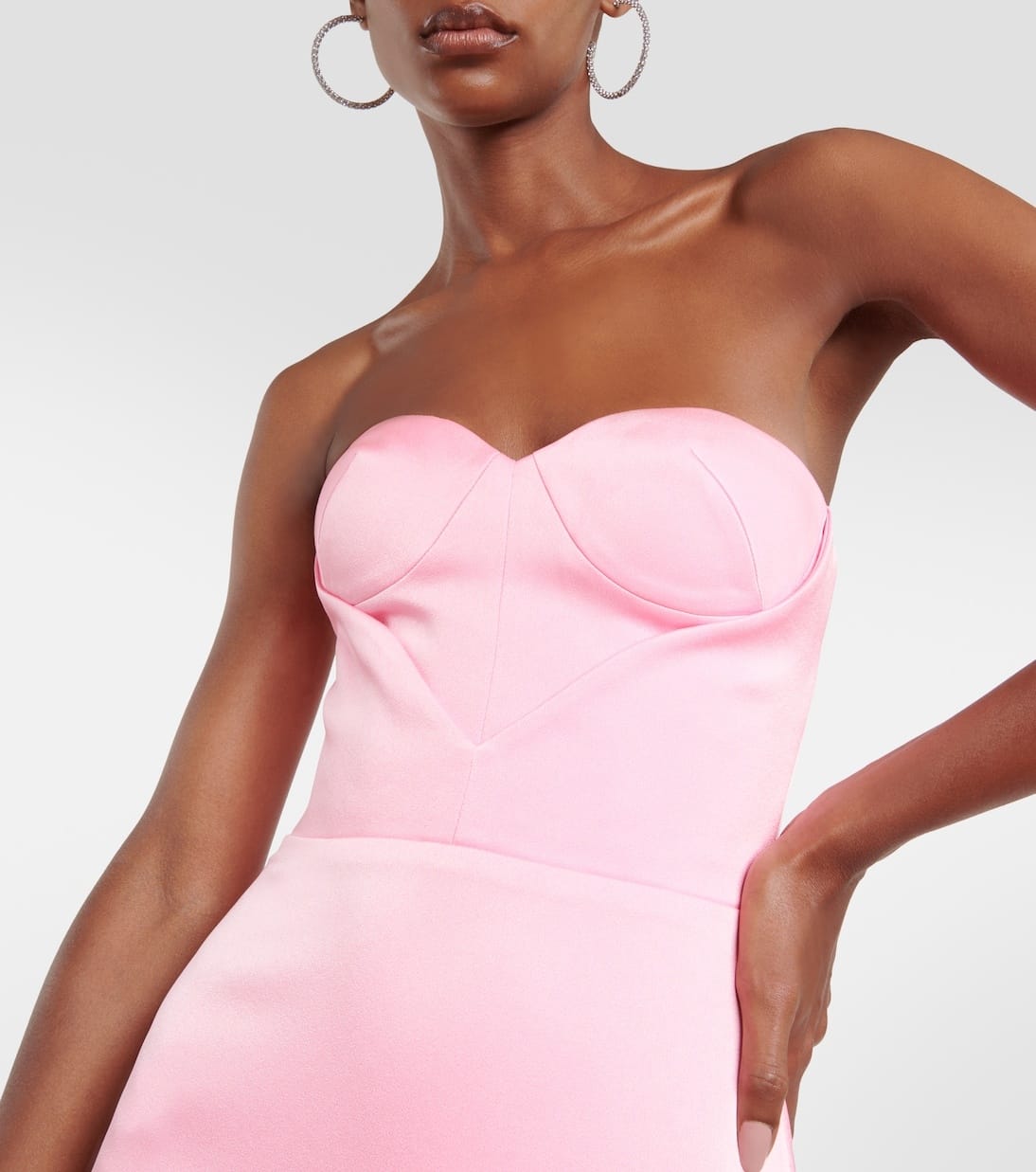 ALEX PERRY ALEX PERRY Barkley strapless satin crape gown