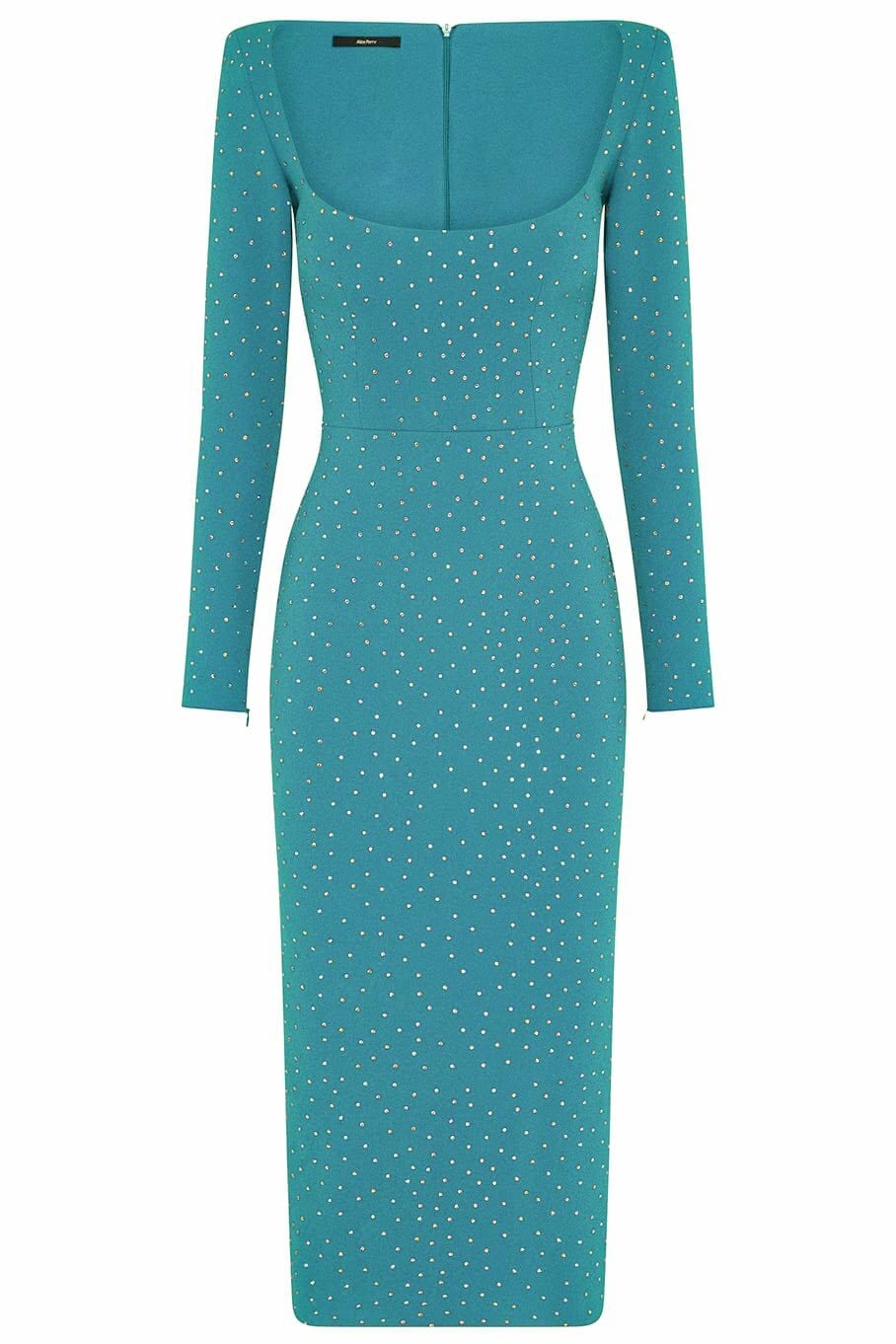 ALEX PERRY ALEX PERRY TIERNAN SCOOP NECK LONG SLEEVE DRESS