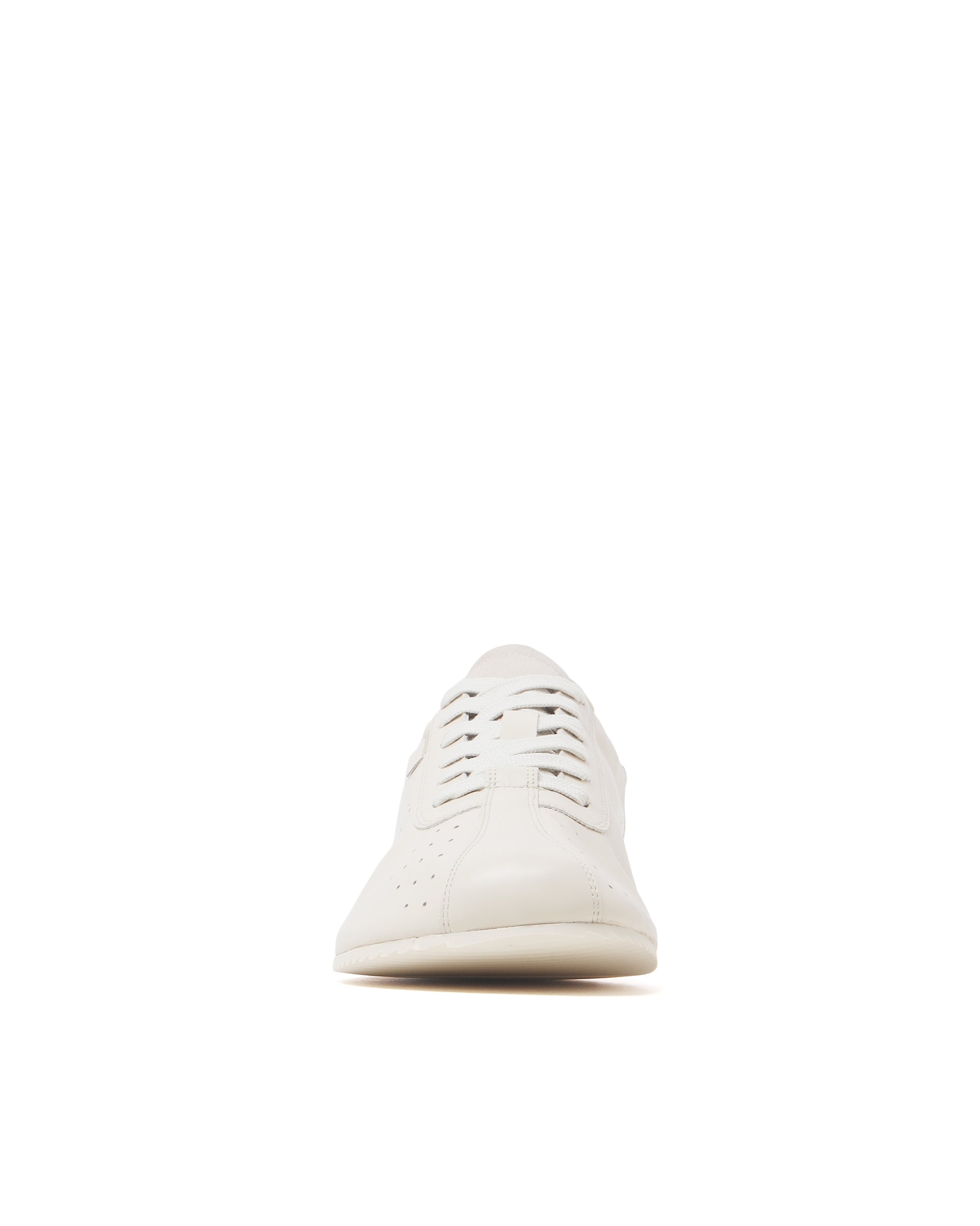 AMI Perforated leather lace-up sneakers