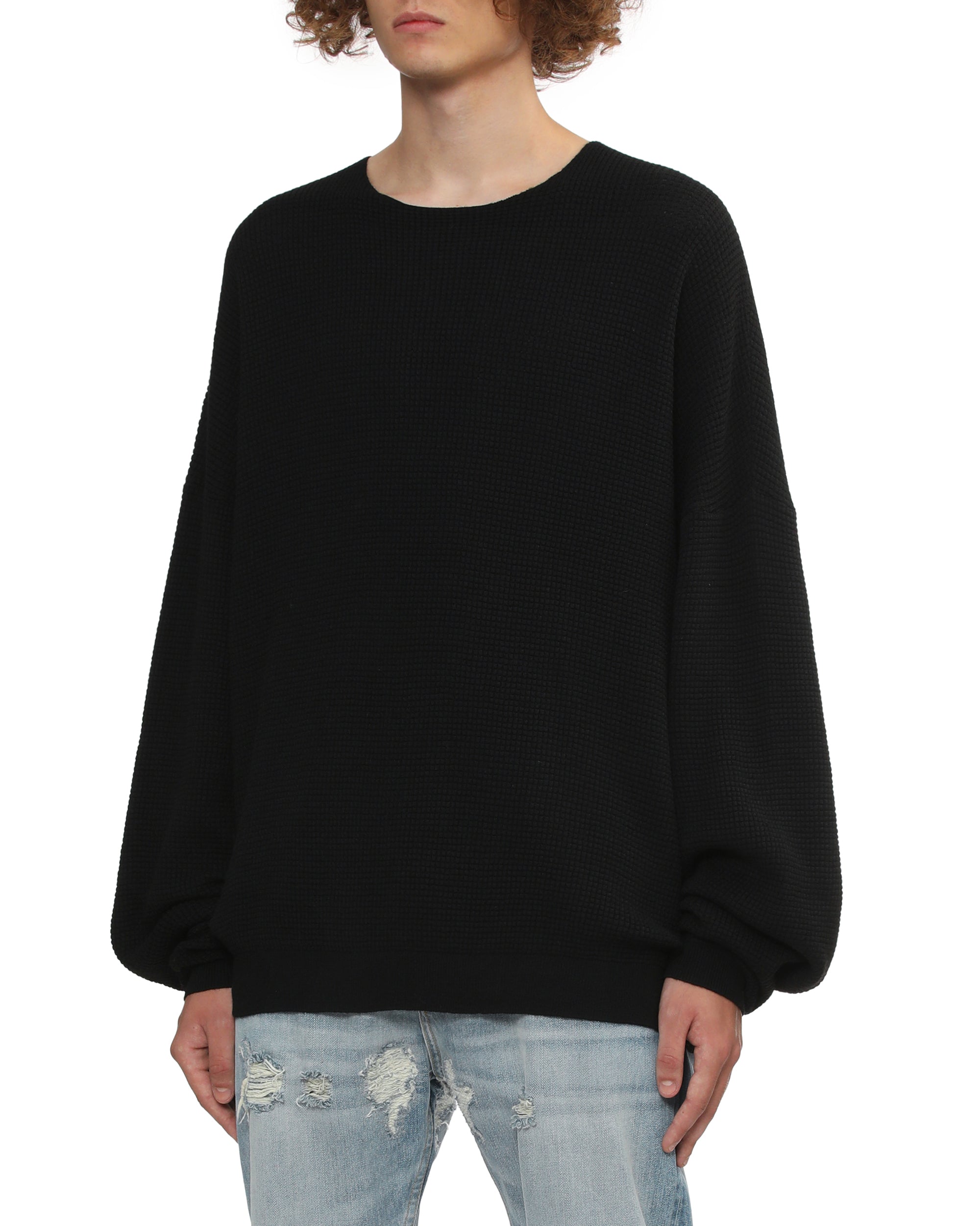ESSENTIALS Waffle crew neck sweater