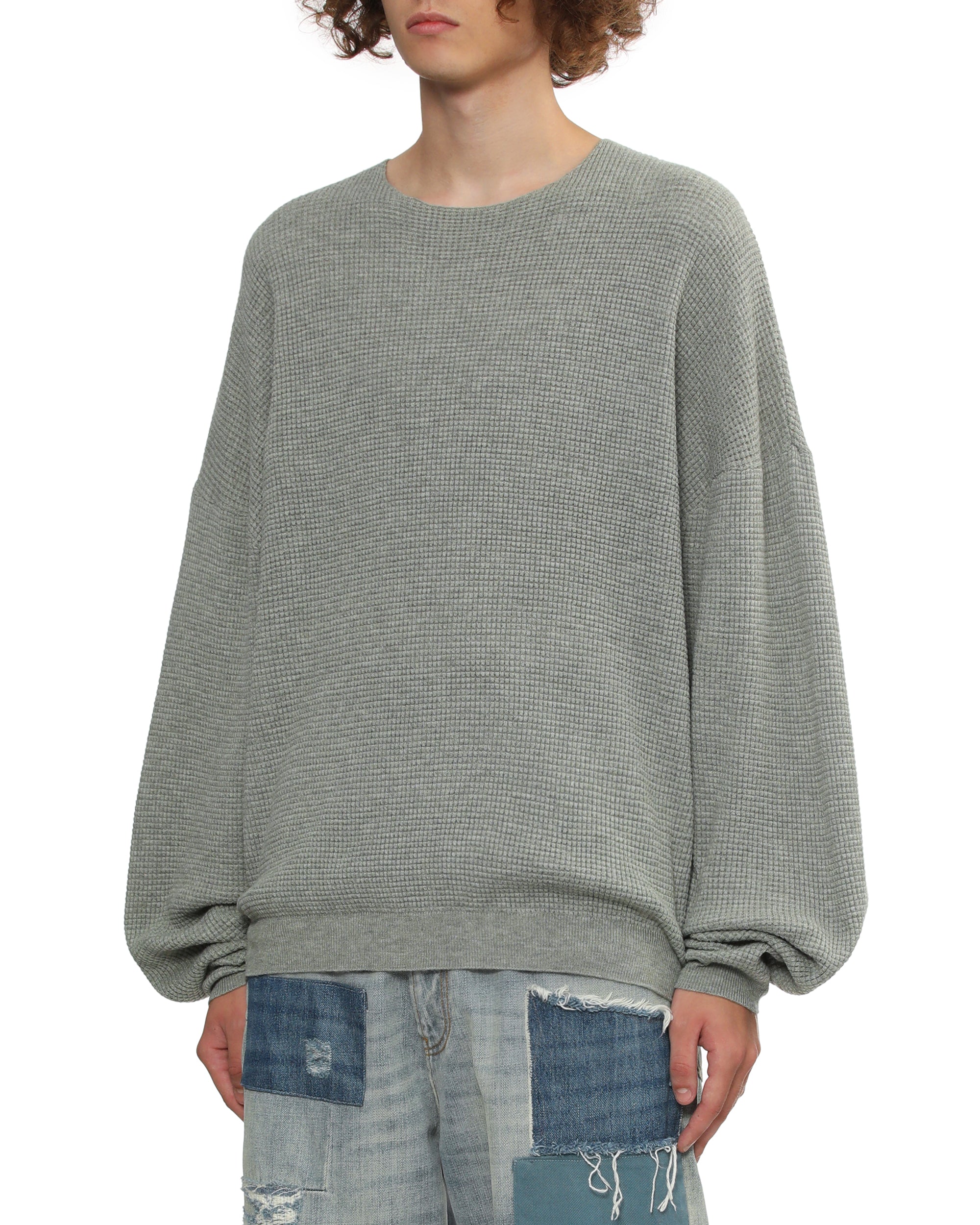 ESSENTIALS Waffle crew neck sweater