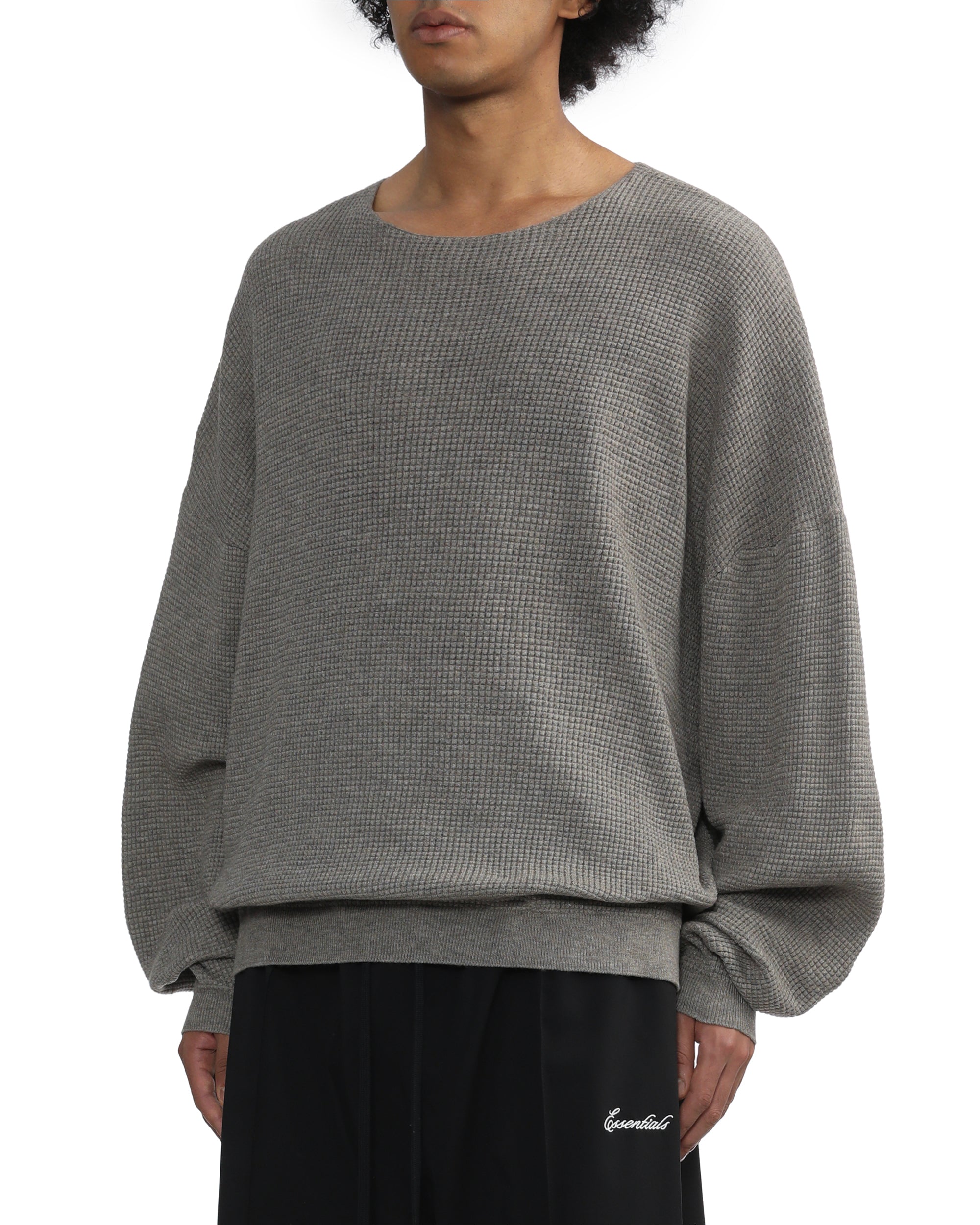 ESSENTIALS Waffle knit sweater