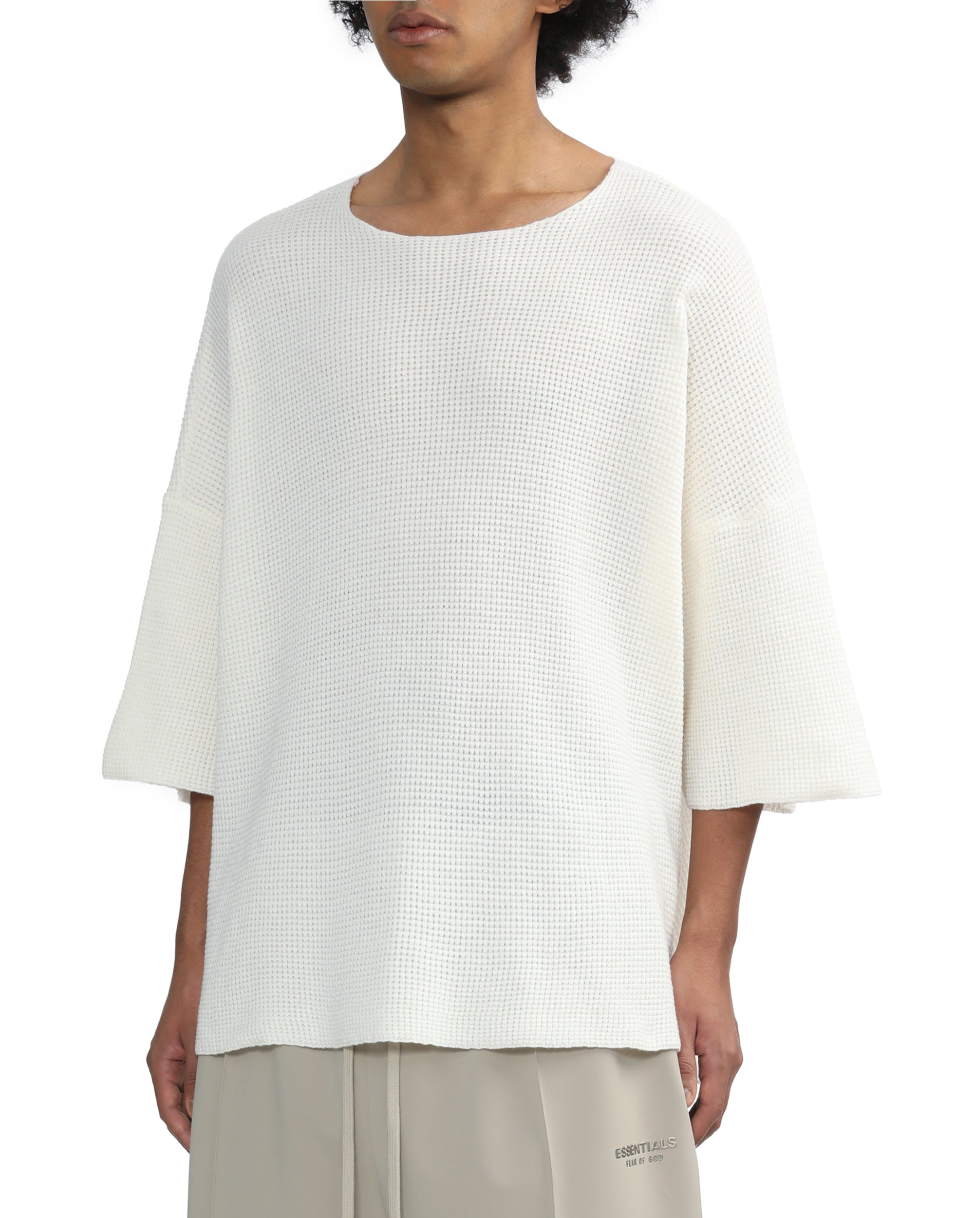 ESSENTIALS Waffle knit tee