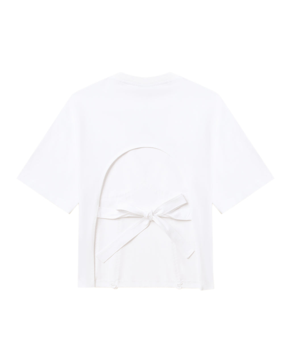 GANNI Tie back tee
