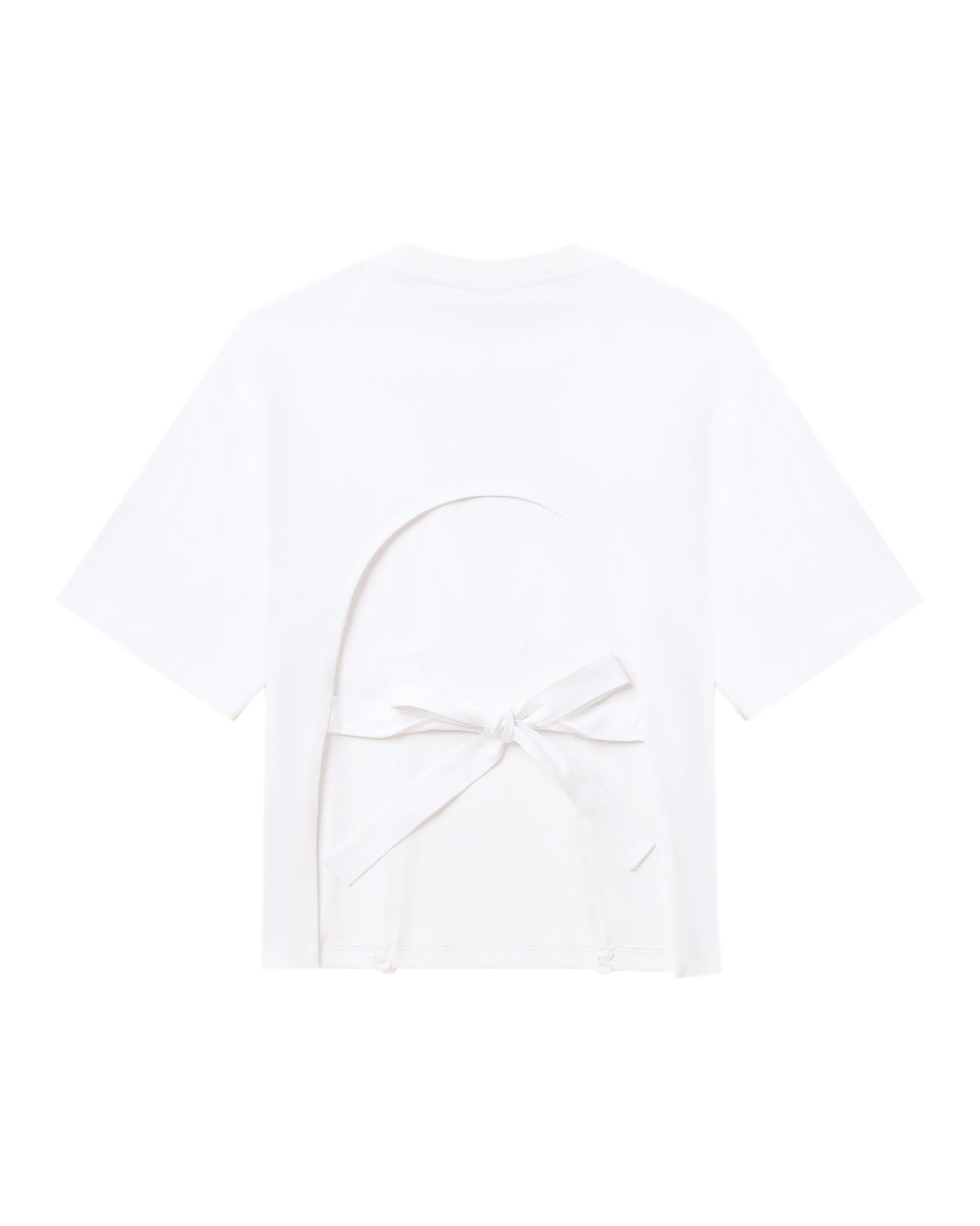 GANNI Tie back tee