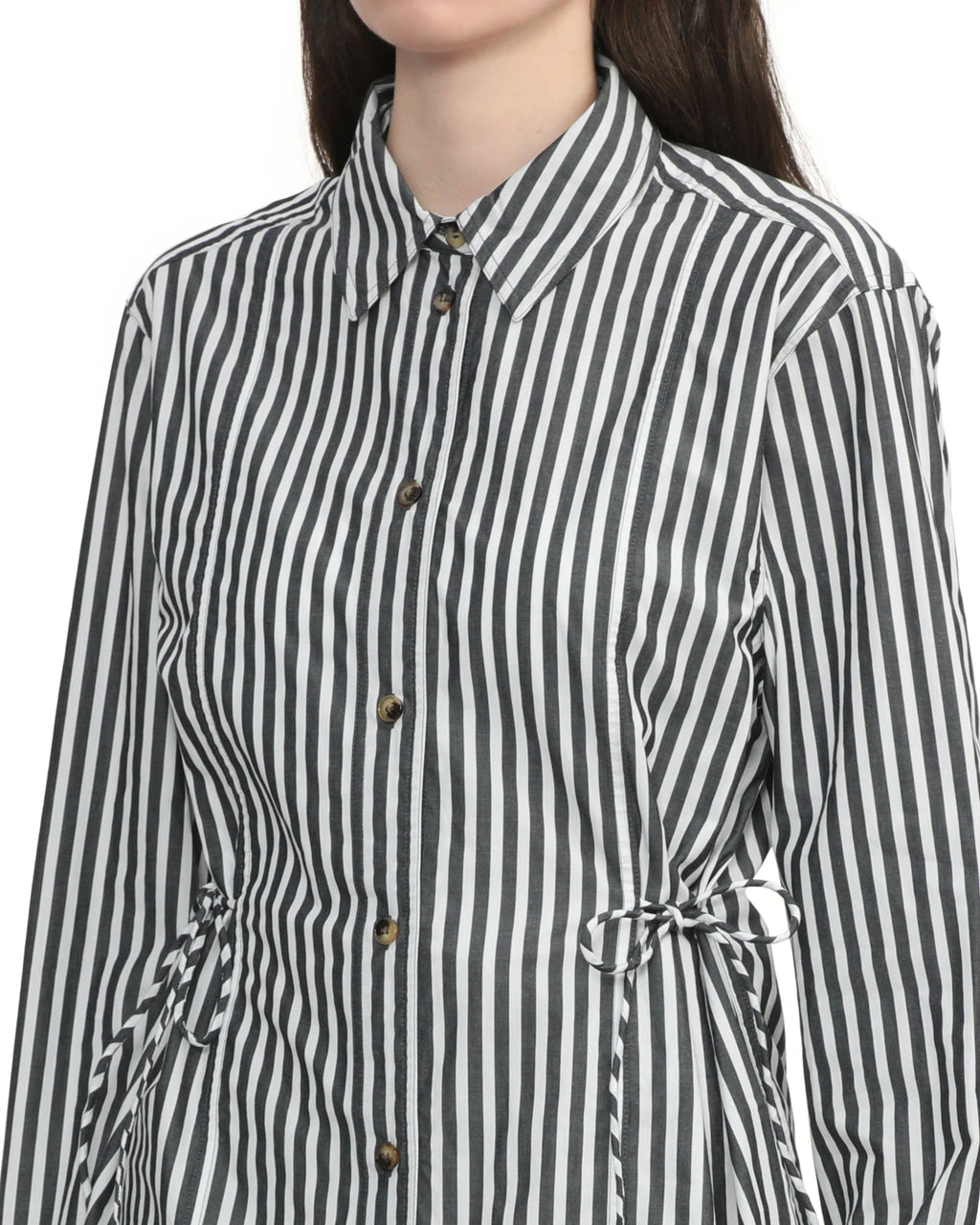 GANNI Tie string shirt