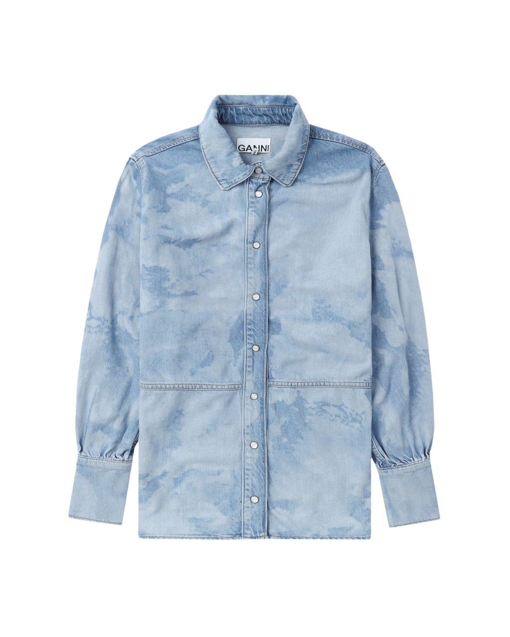 GANNI Bleach denim shirt