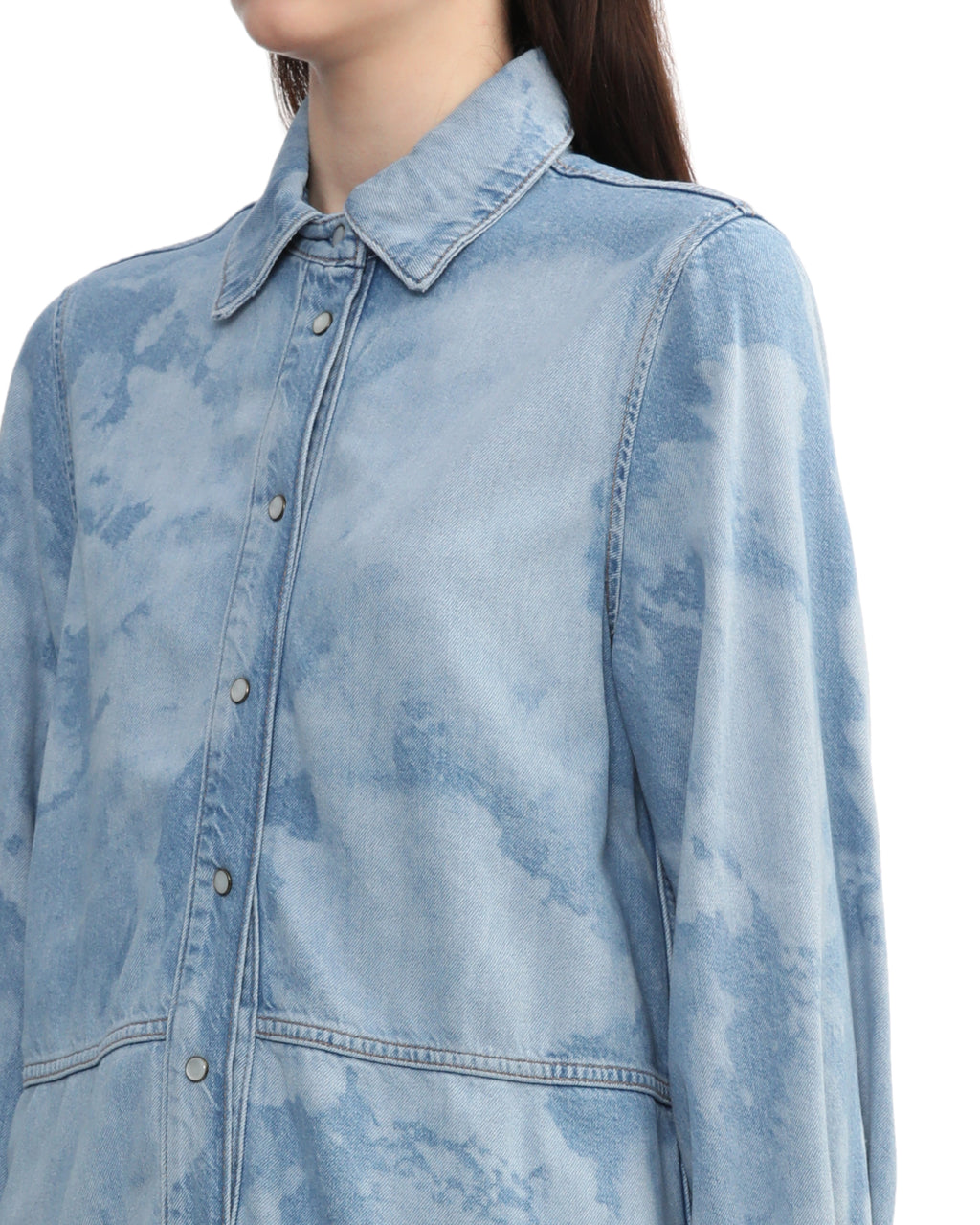 GANNI Bleach denim shirt