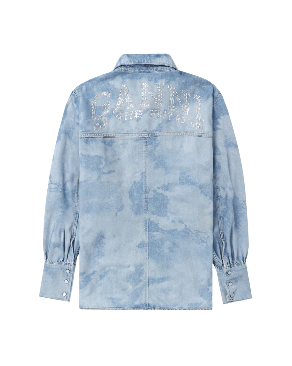 GANNI Bleach denim shirt