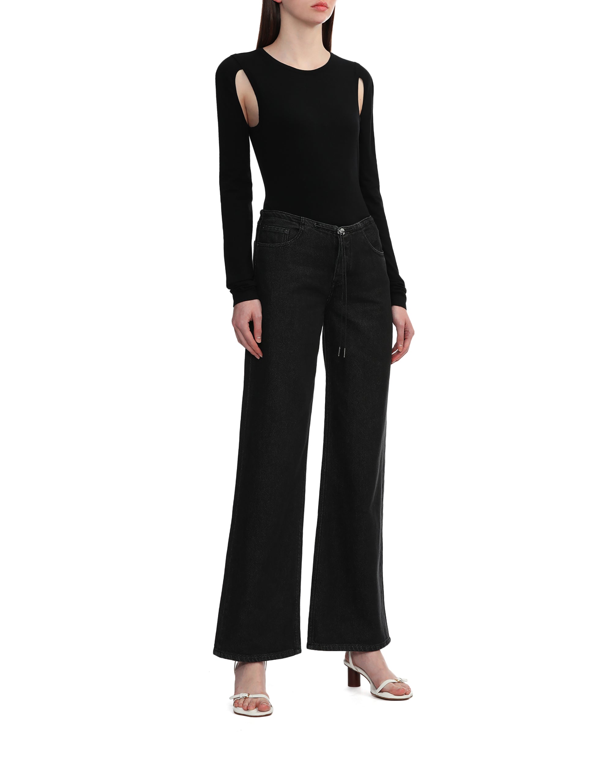 HELMUT LANG Cutout crewneck top