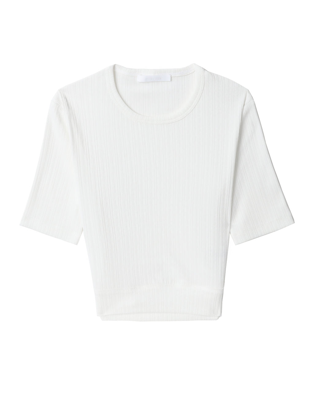 HELMUT LANG Cropped rib tee