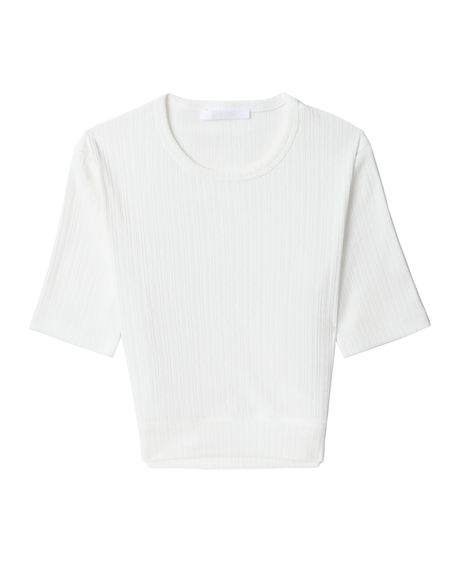 HELMUT LANG Cropped rib tee
