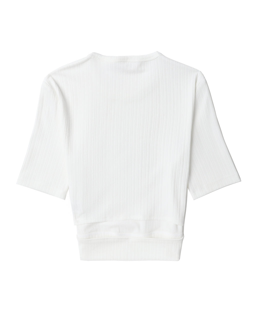 HELMUT LANG Cropped rib tee