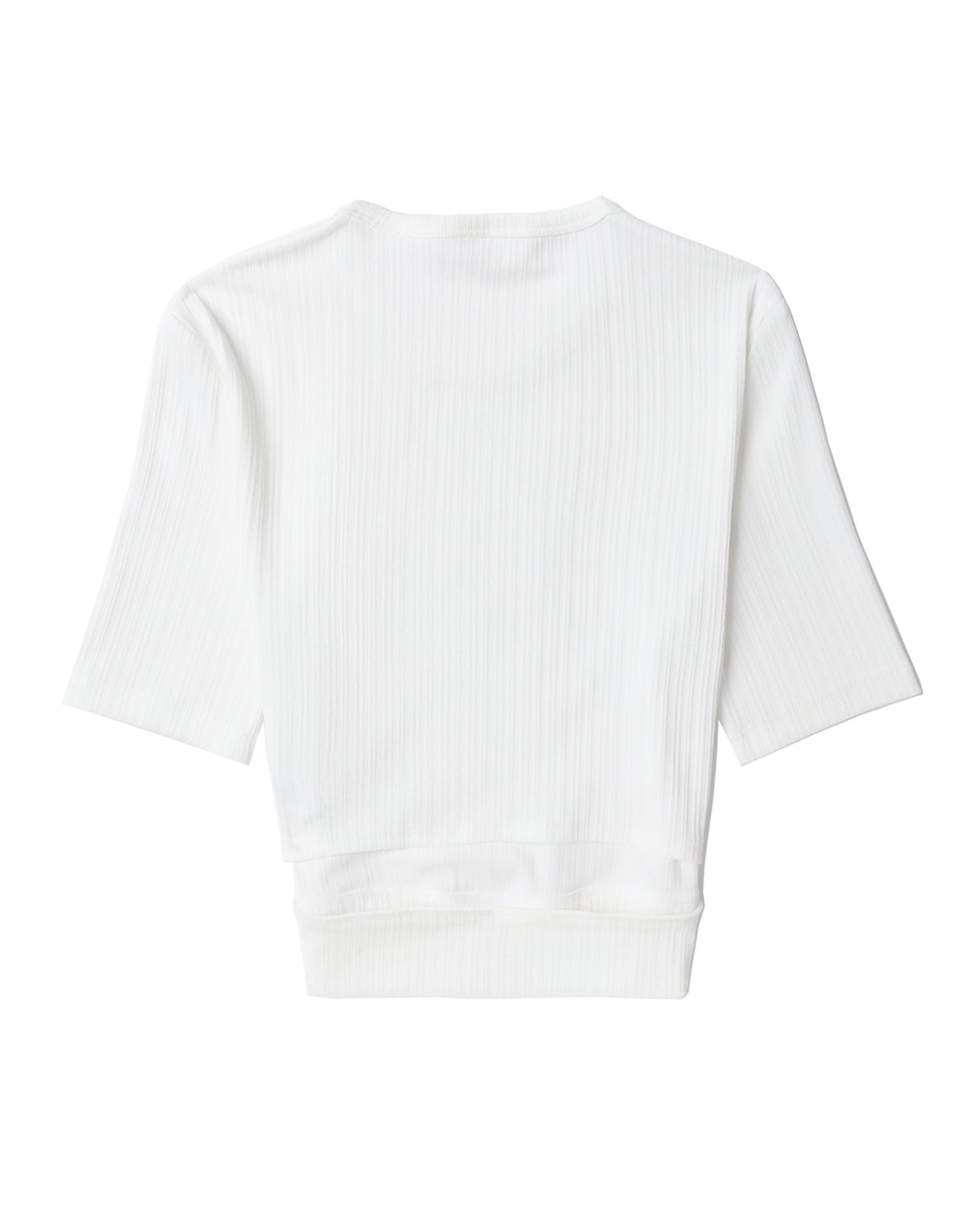 HELMUT LANG Cropped rib tee