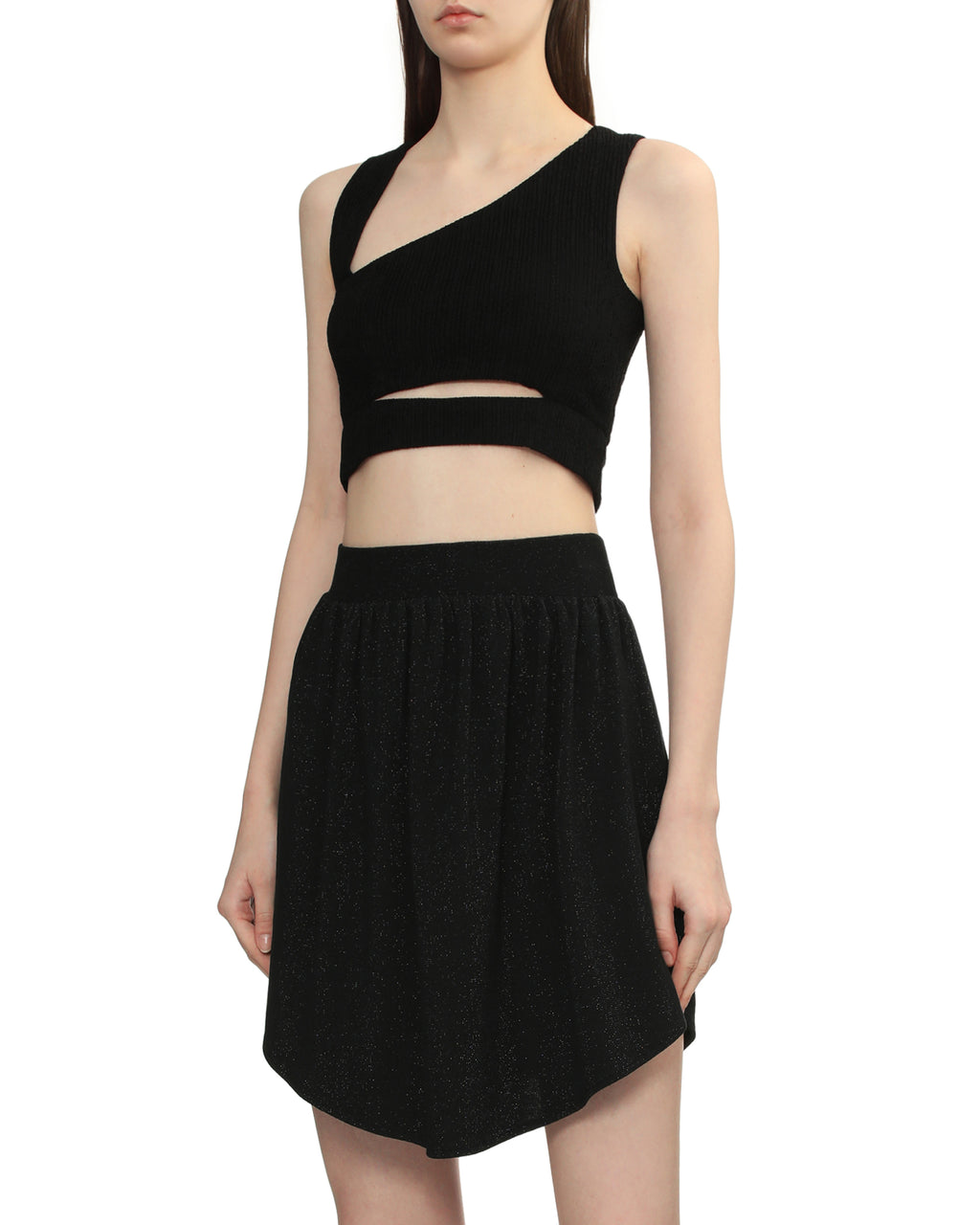 IRO Asymmetric crop top