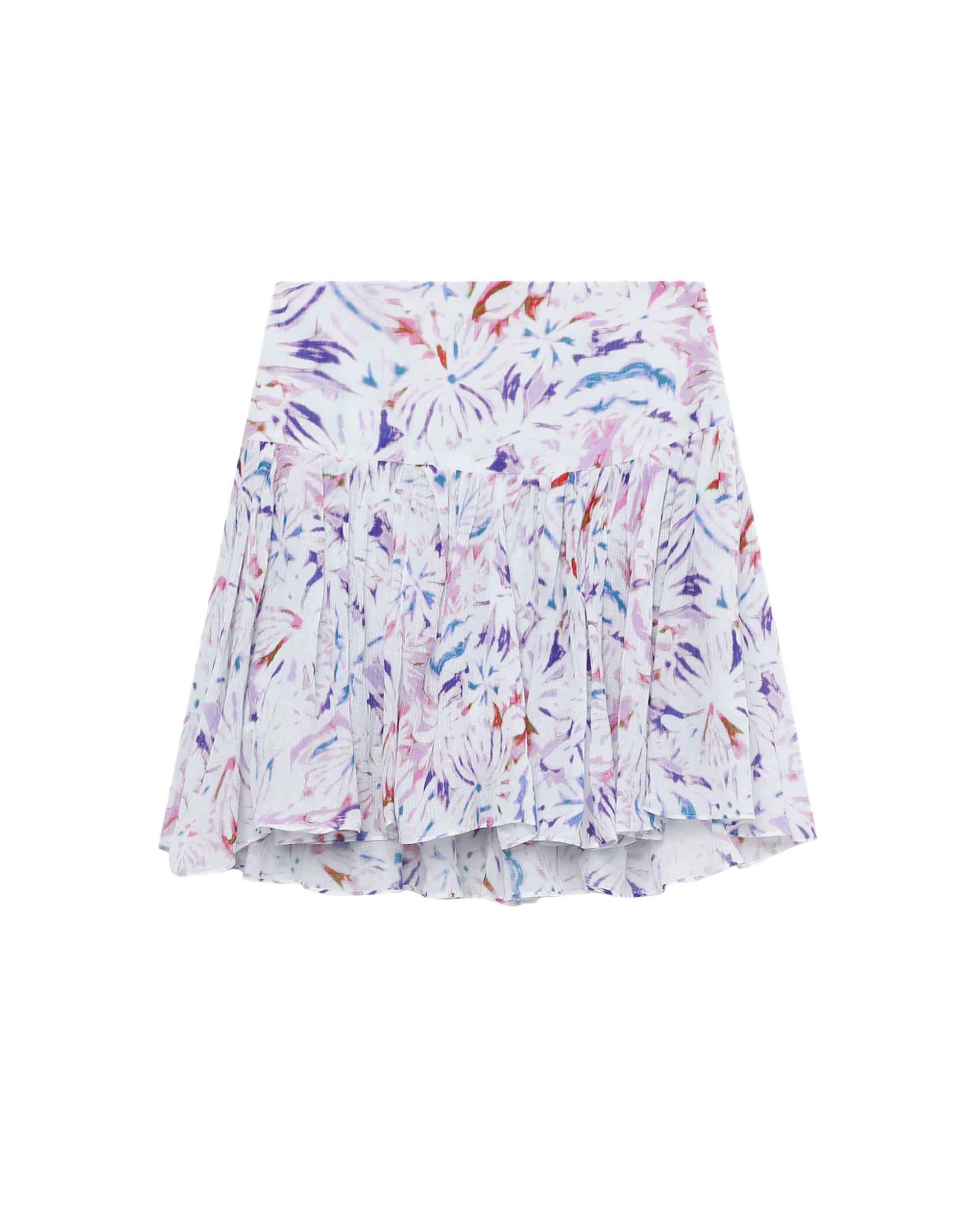 IRO Printed flared skirt