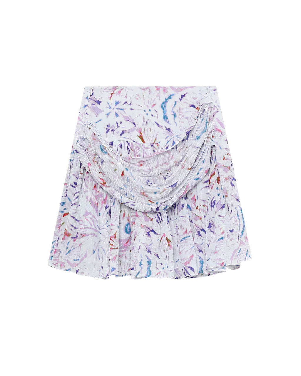 IRO Printed flared skirt