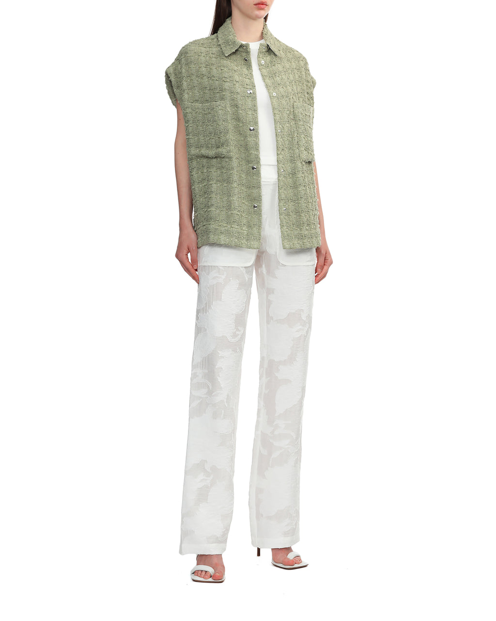 IRO Floral jacquard pants