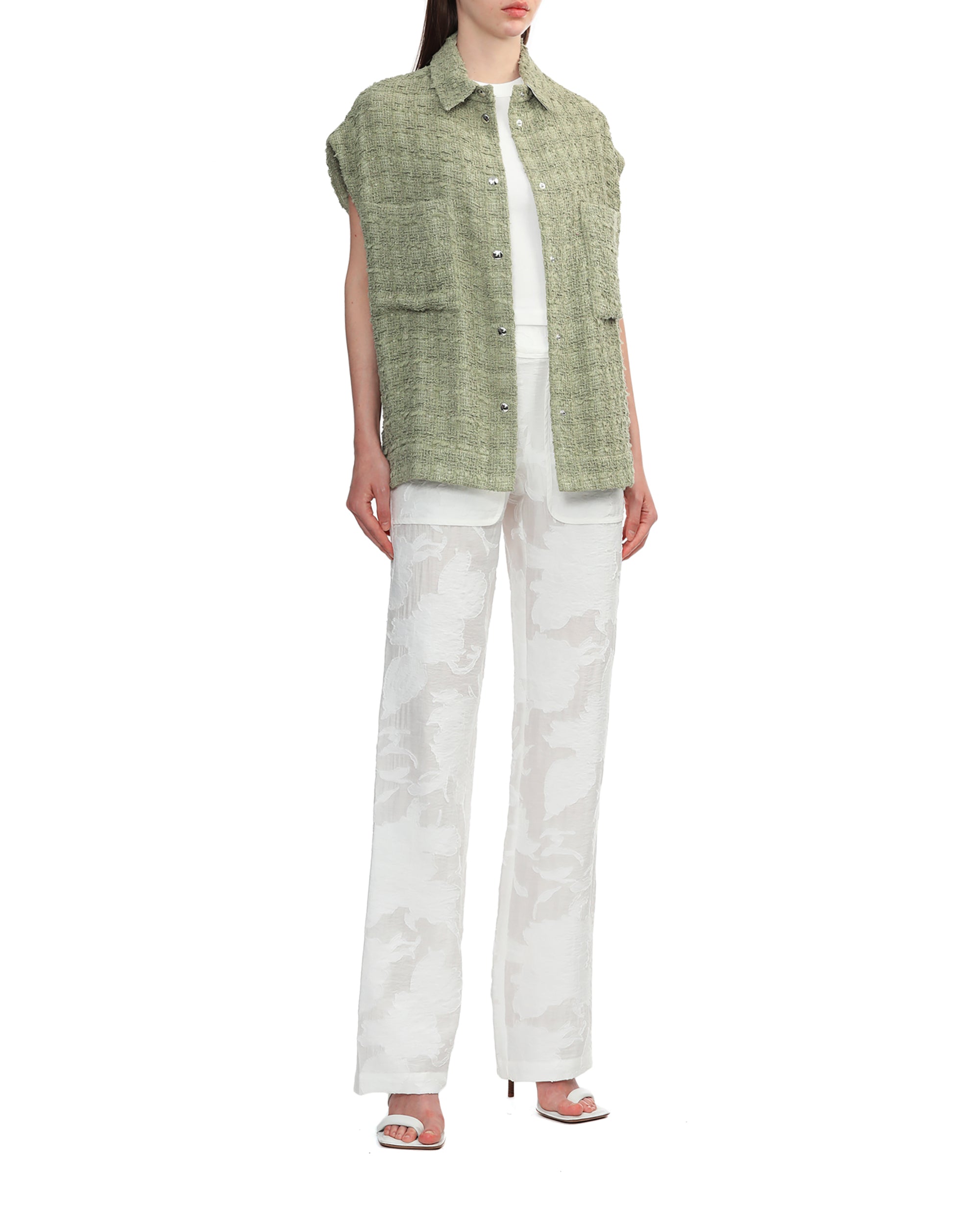 IRO Floral jacquard pants