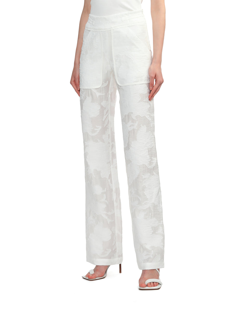 IRO Floral jacquard pants