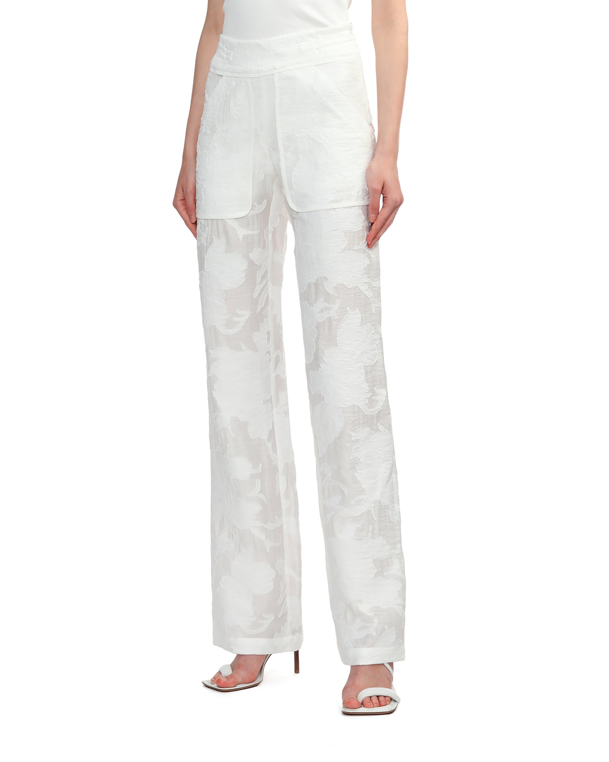 IRO Floral jacquard pants