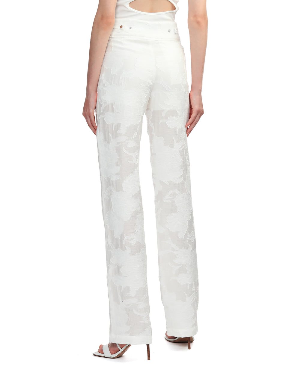 IRO Floral jacquard pants