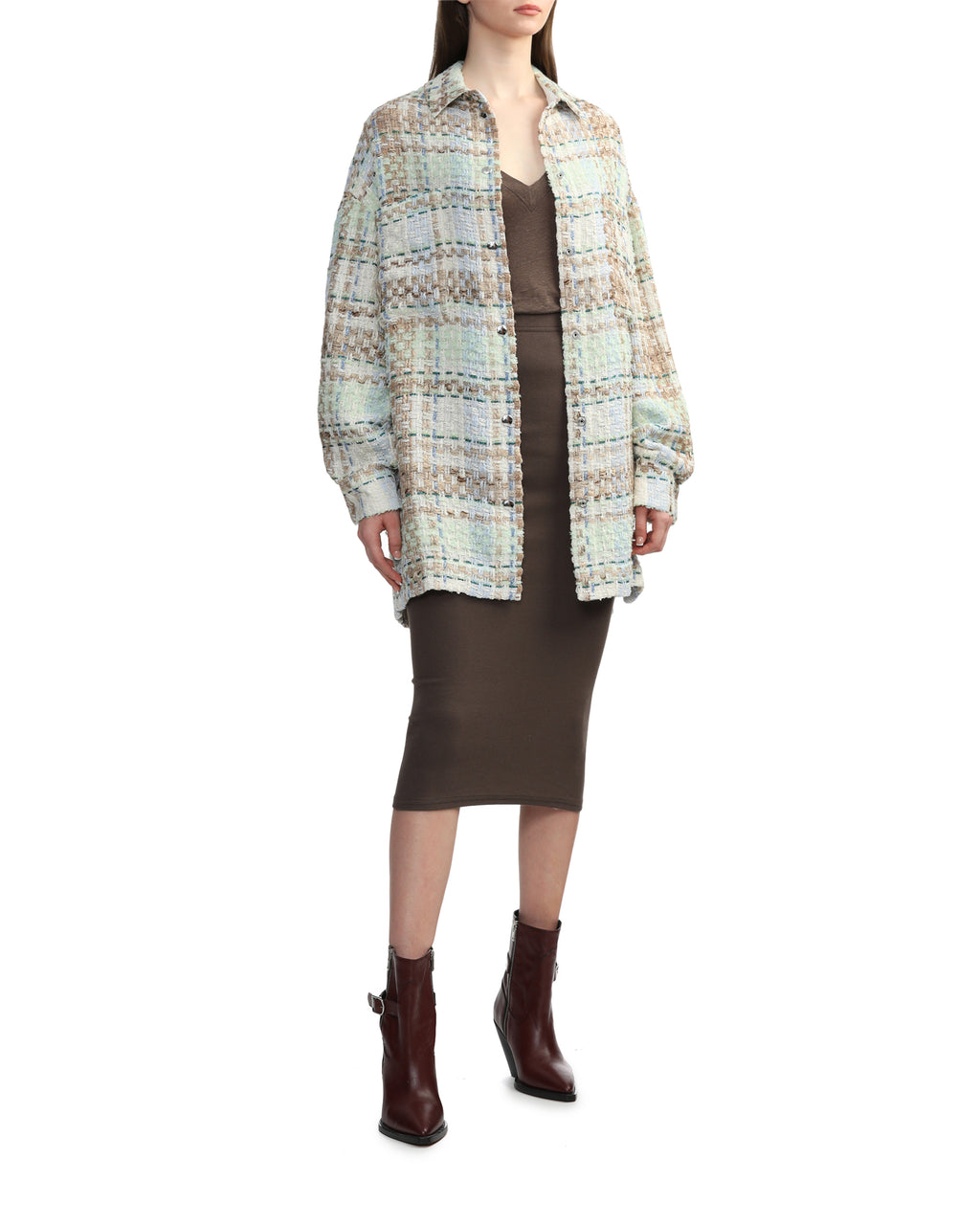 IRO Maryse checked shirt