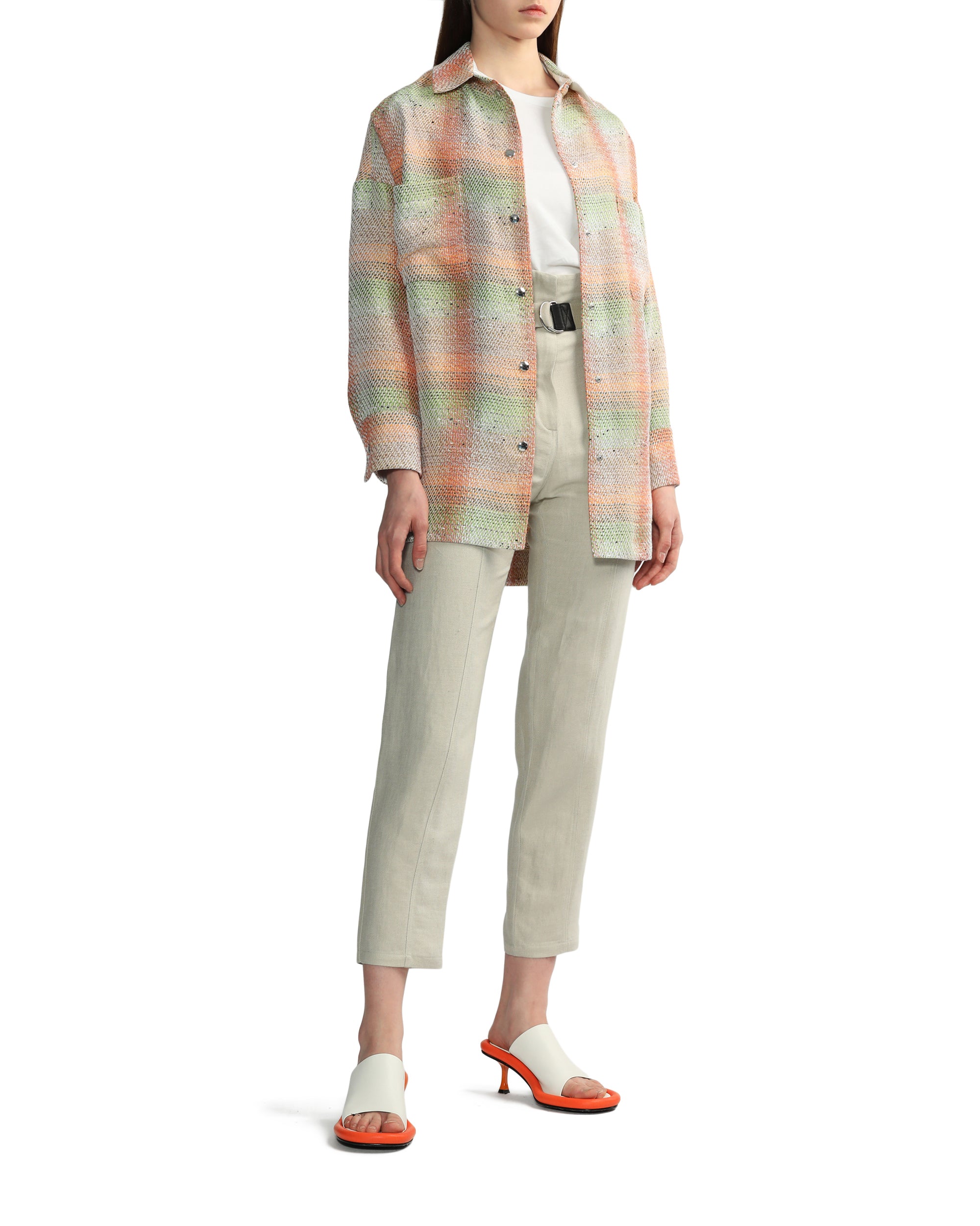 IRO Jacquard snap-button overshirt