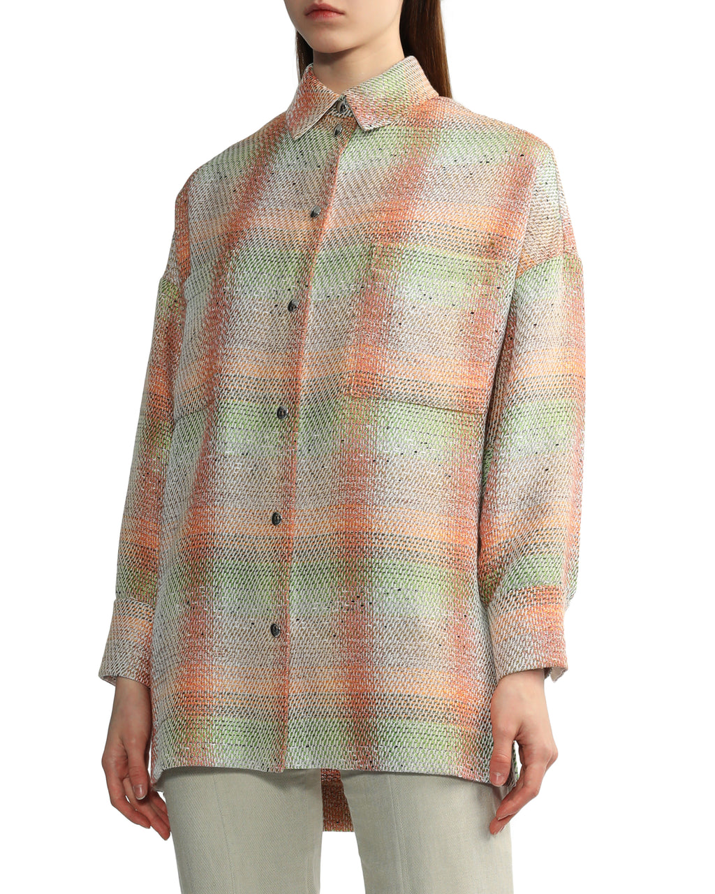 IRO Jacquard snap-button overshirt