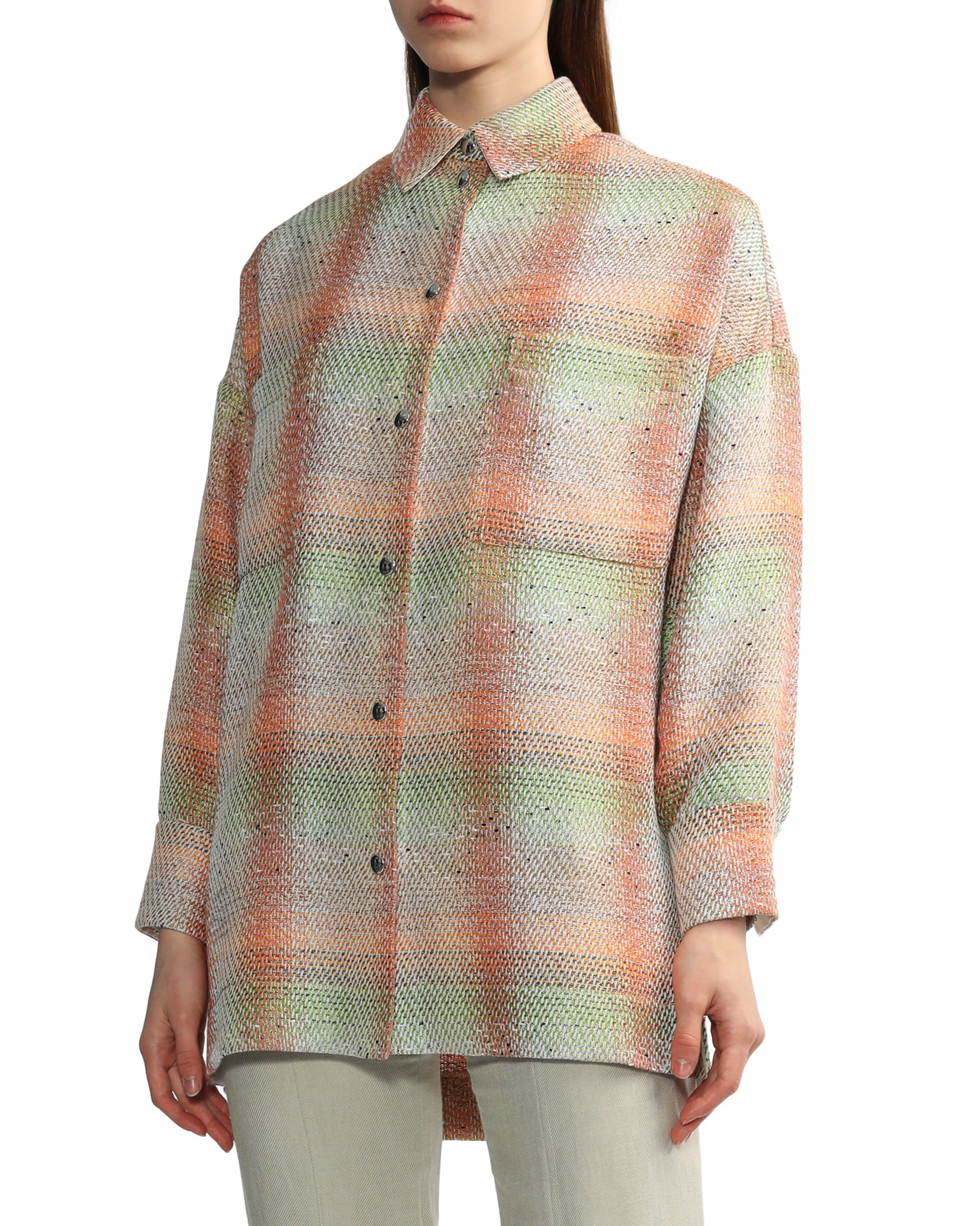 IRO Jacquard snap-button overshirt