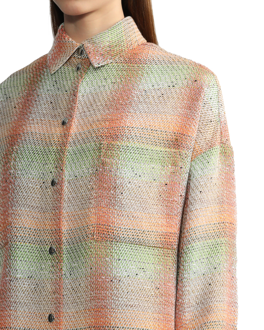 IRO Jacquard snap-button overshirt