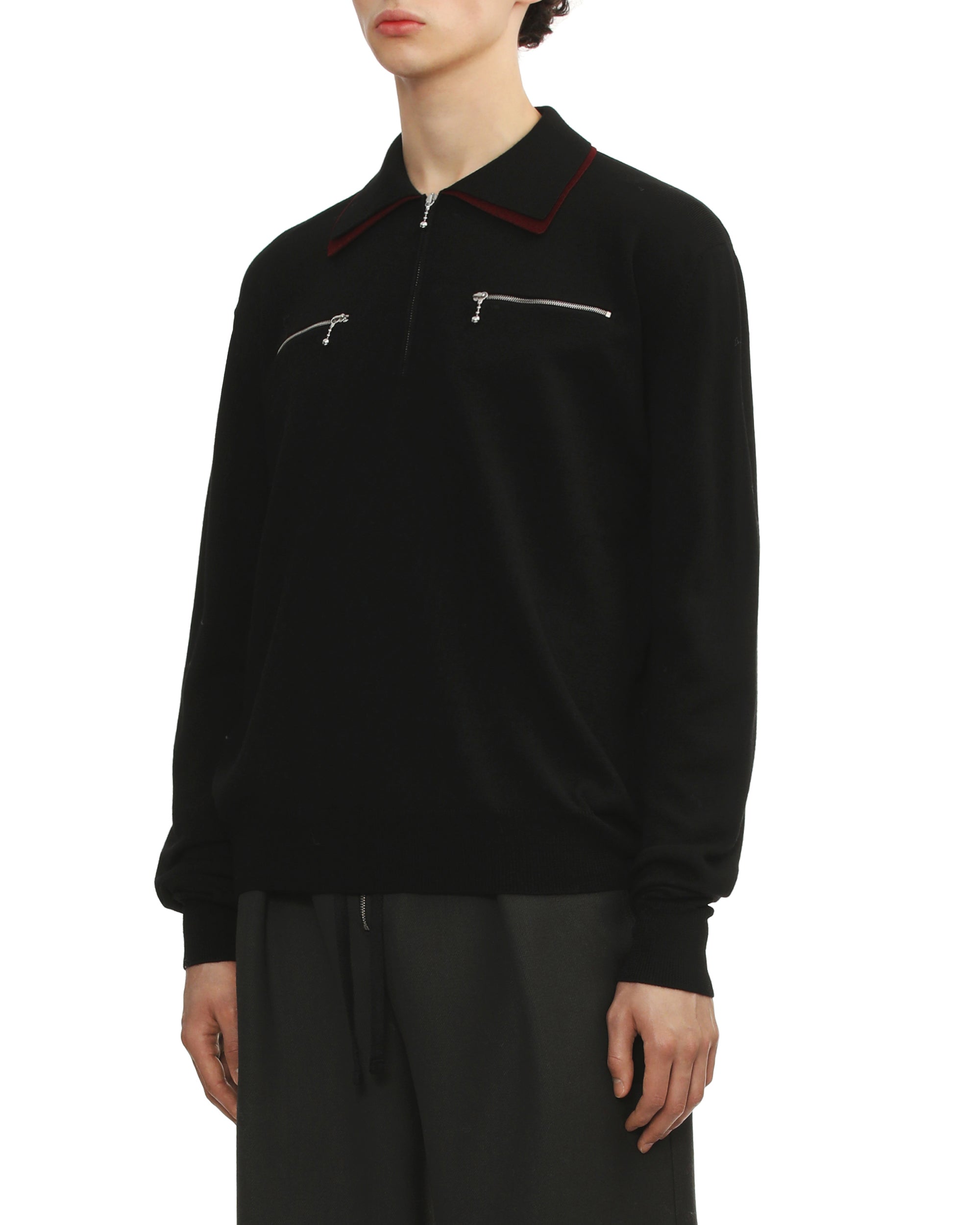 JIL SANDER Zip chest pocket sweater