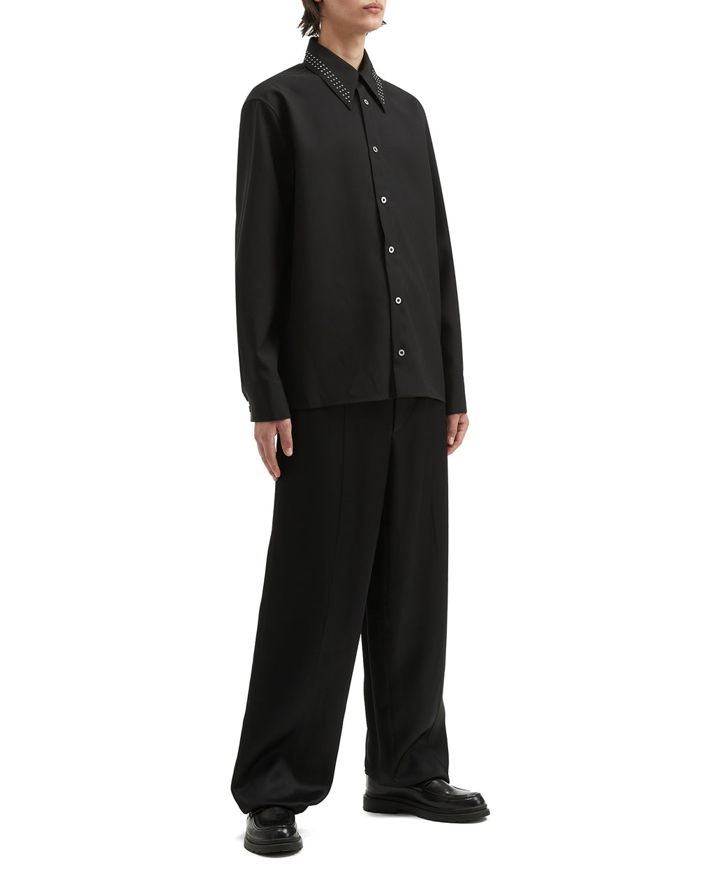 JIL SANDER Stud-collared shirt