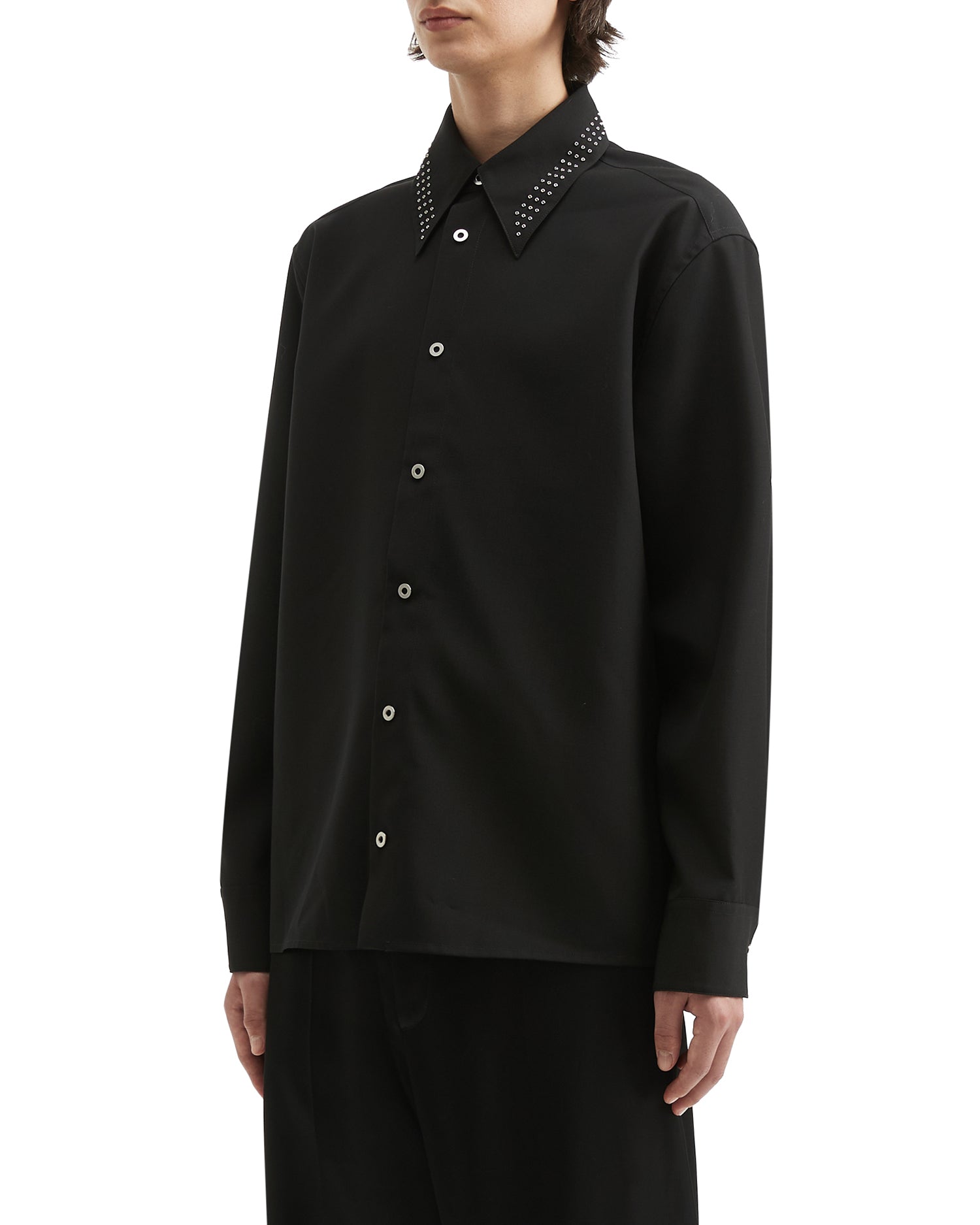 JIL SANDER Stud-collared shirt