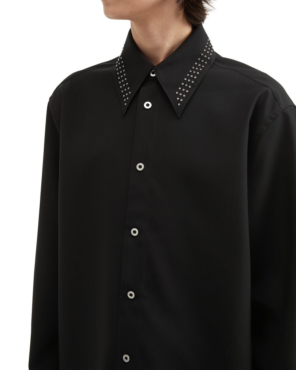JIL SANDER Stud-collared shirt
