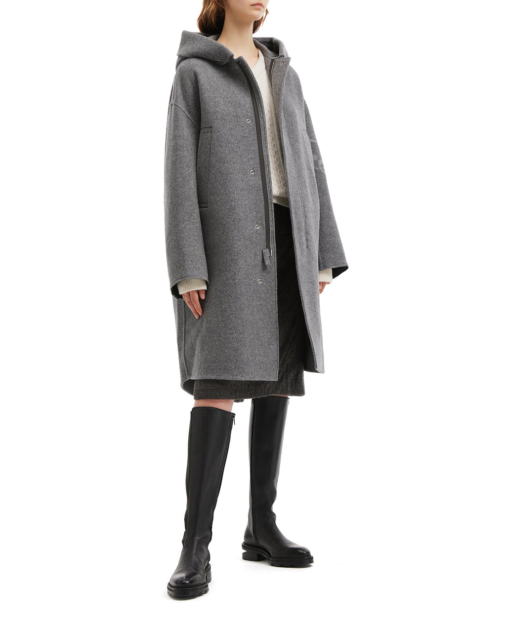 JIL SANDER Hooded coat