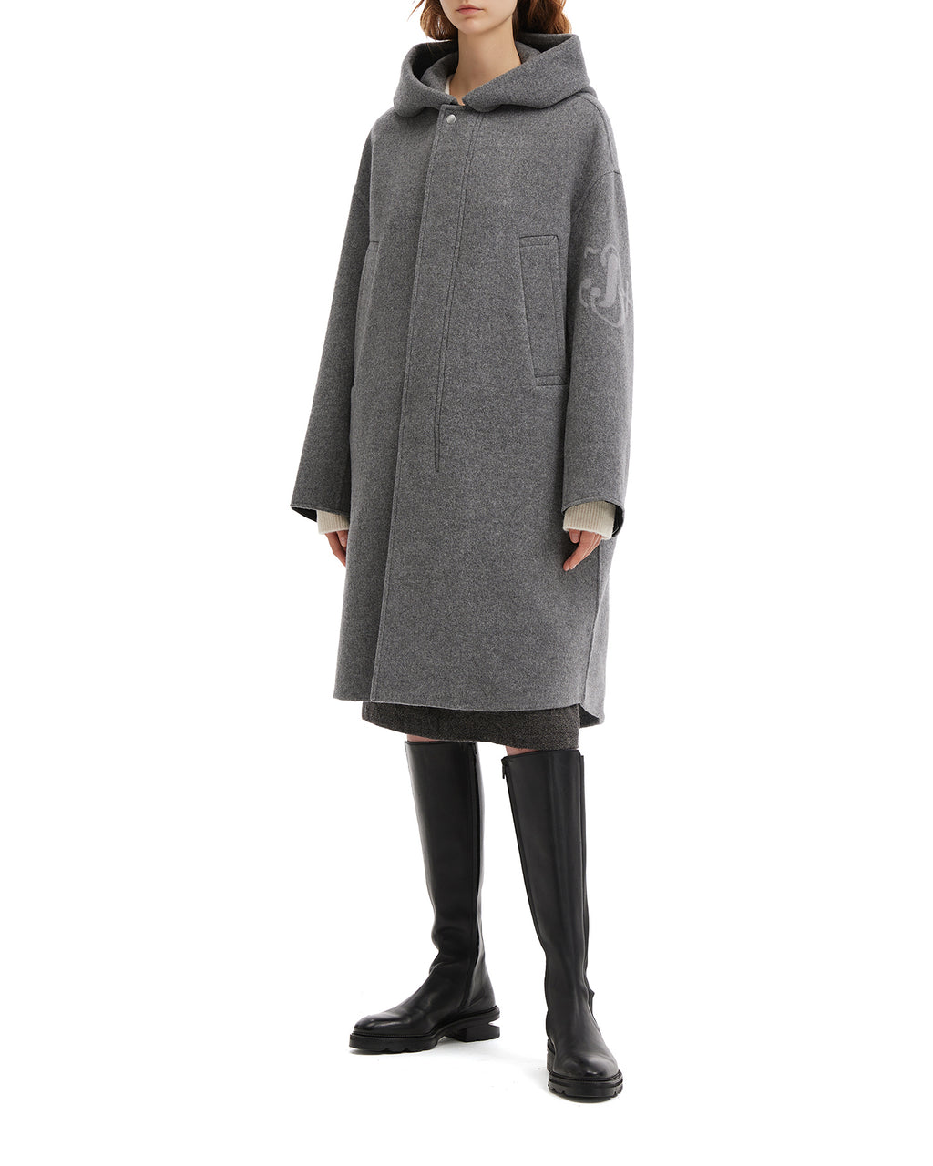 JIL SANDER Hooded coat