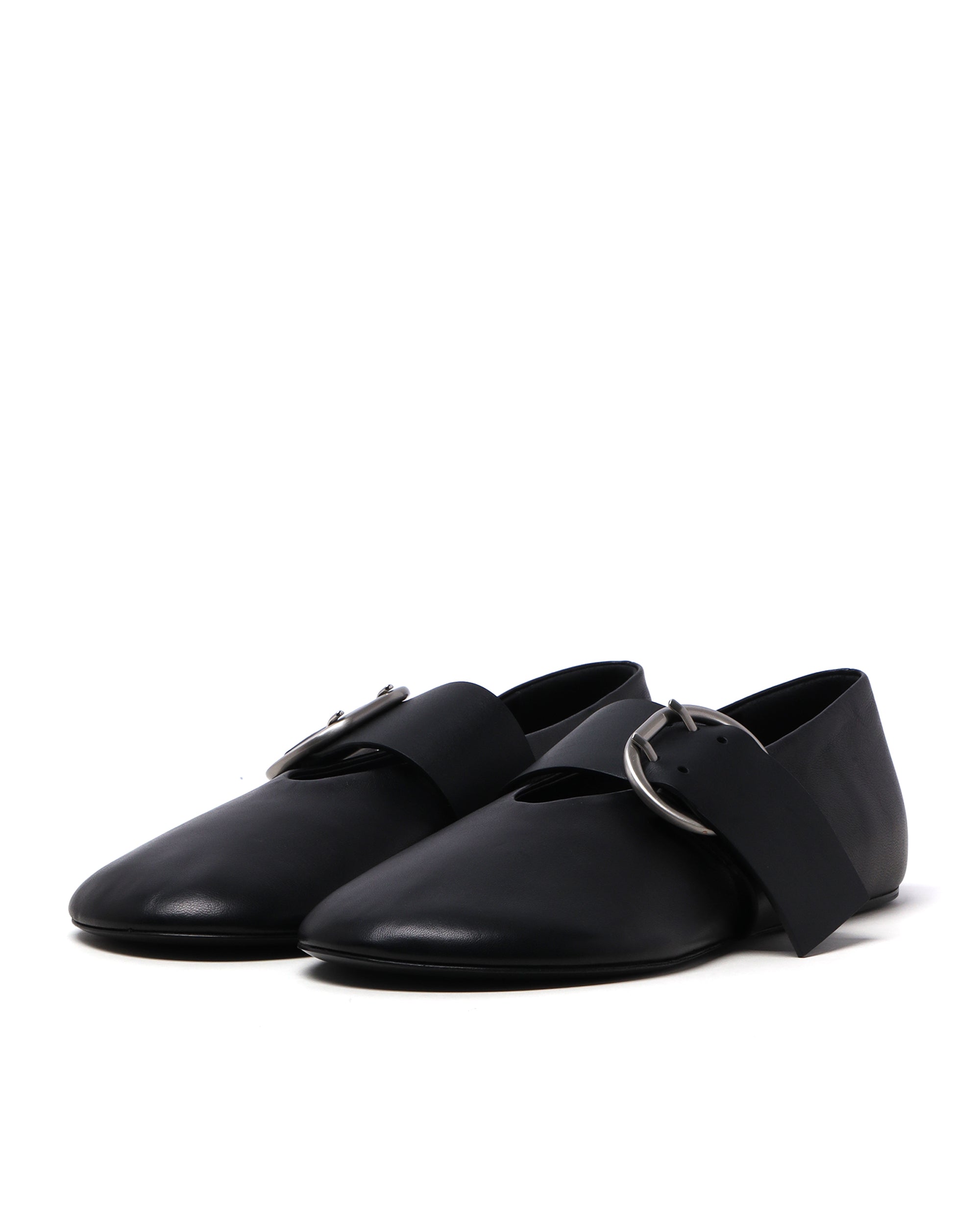 JIL SANDER Leather ballerina shoes