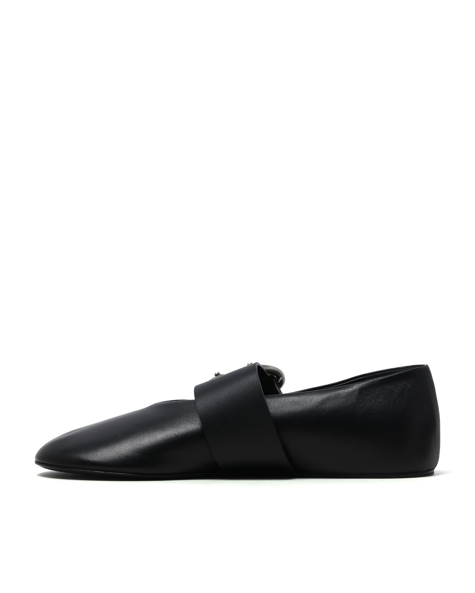 JIL SANDER Leather ballerina shoes